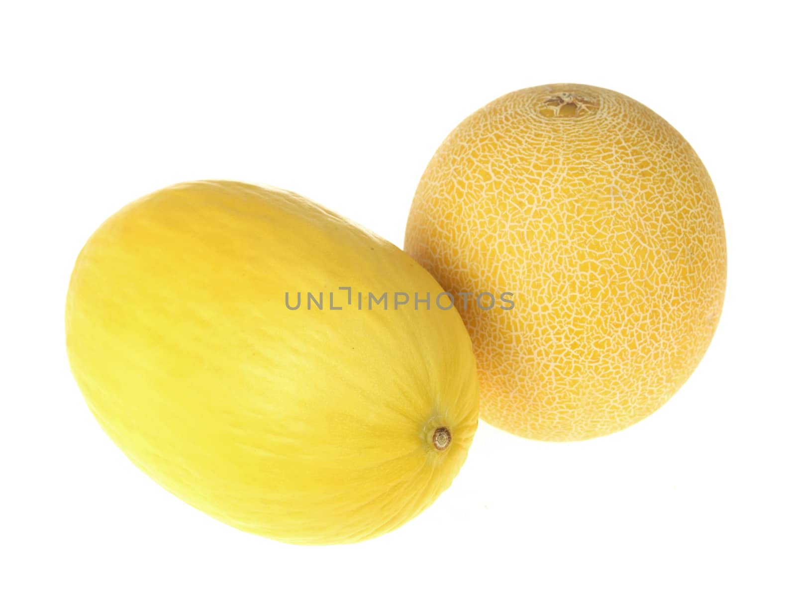 Fresh Melons Isolated White Background