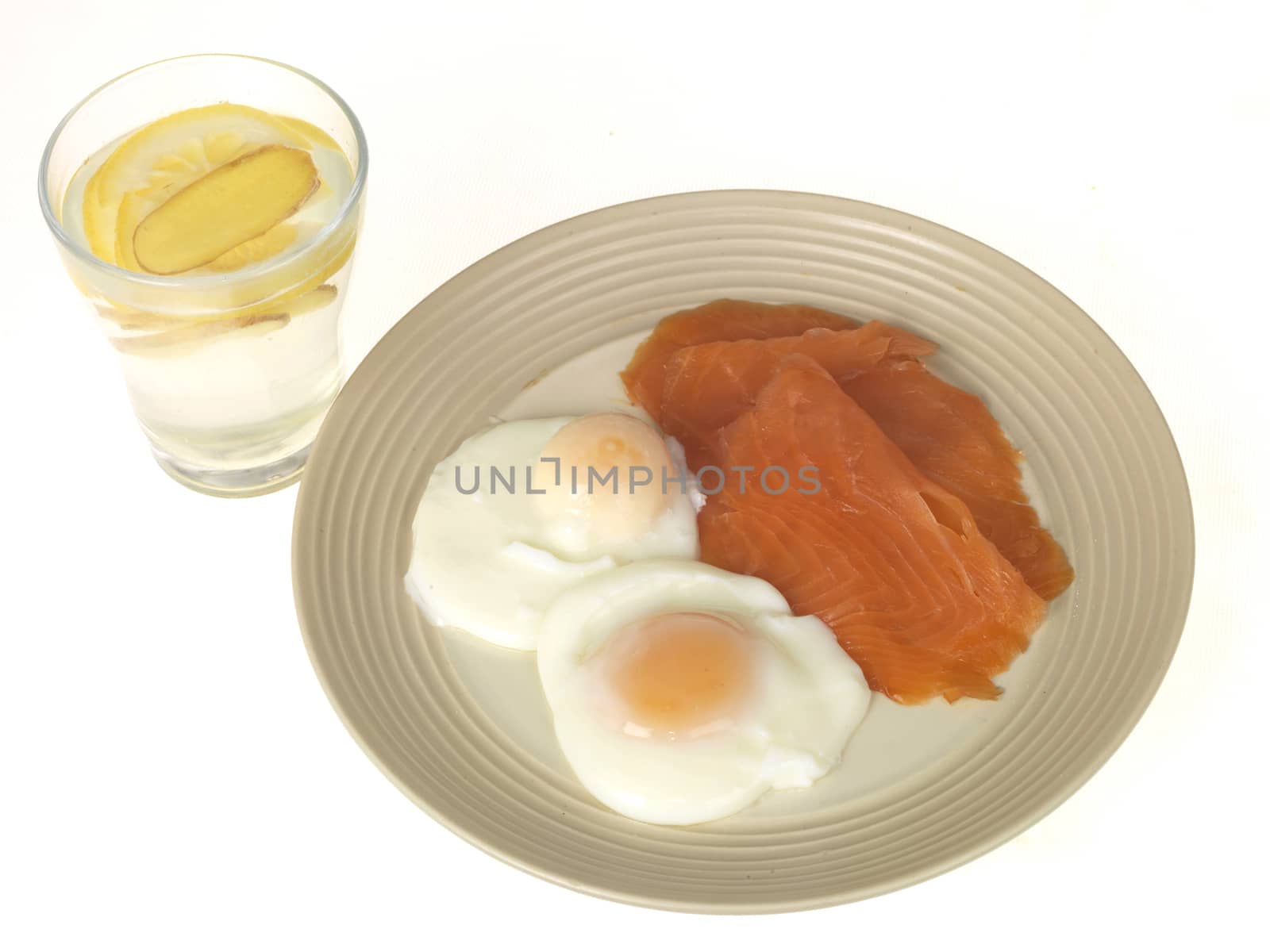 Poached Egg with Smoked Salmon by Whiteboxmedia