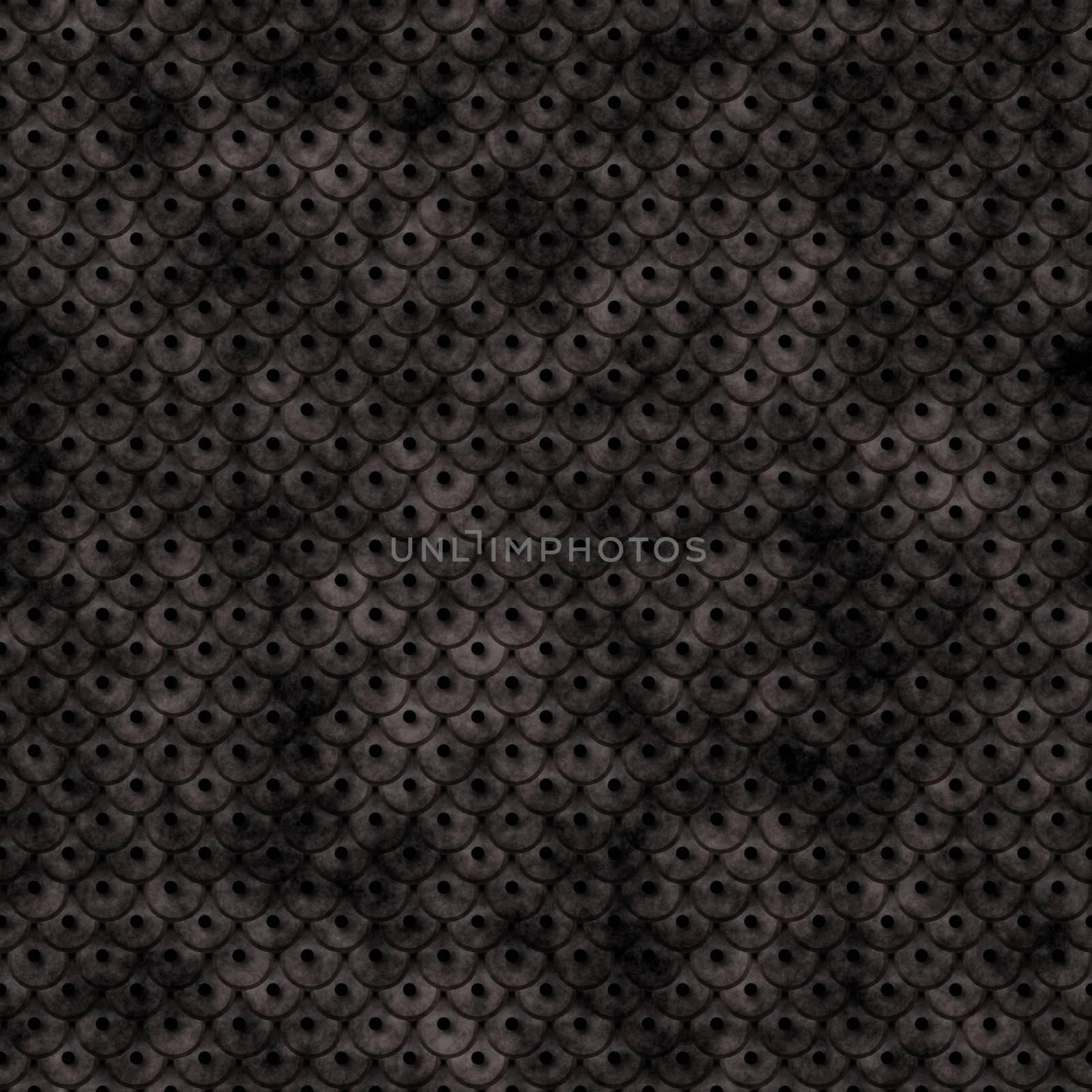Seamless dark high quality studded scale leather texture by Nanisimova