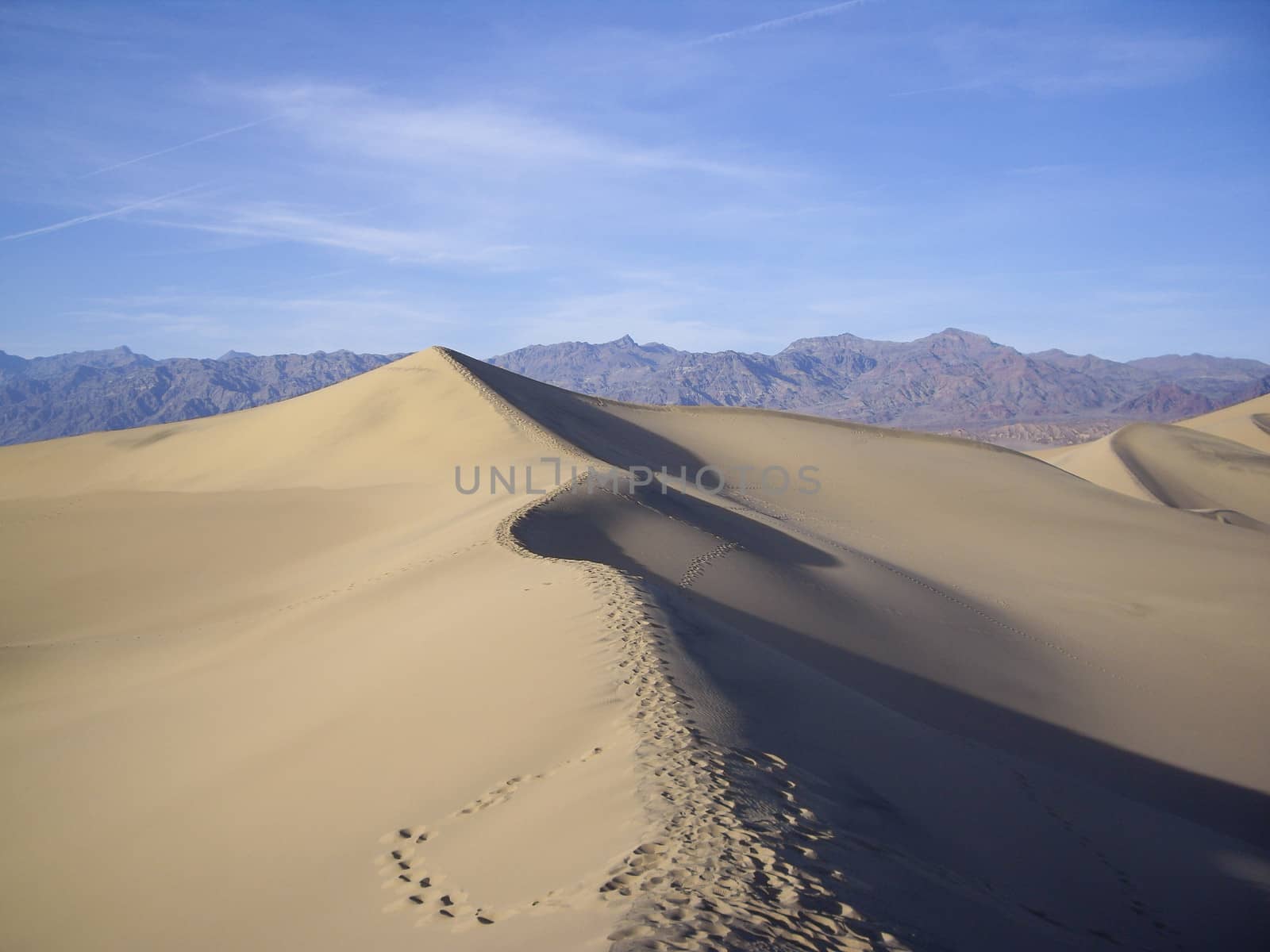 Death Valley dunes in Winter