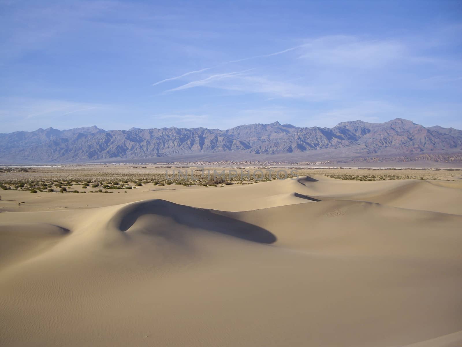 Death Valley dunes in Winter