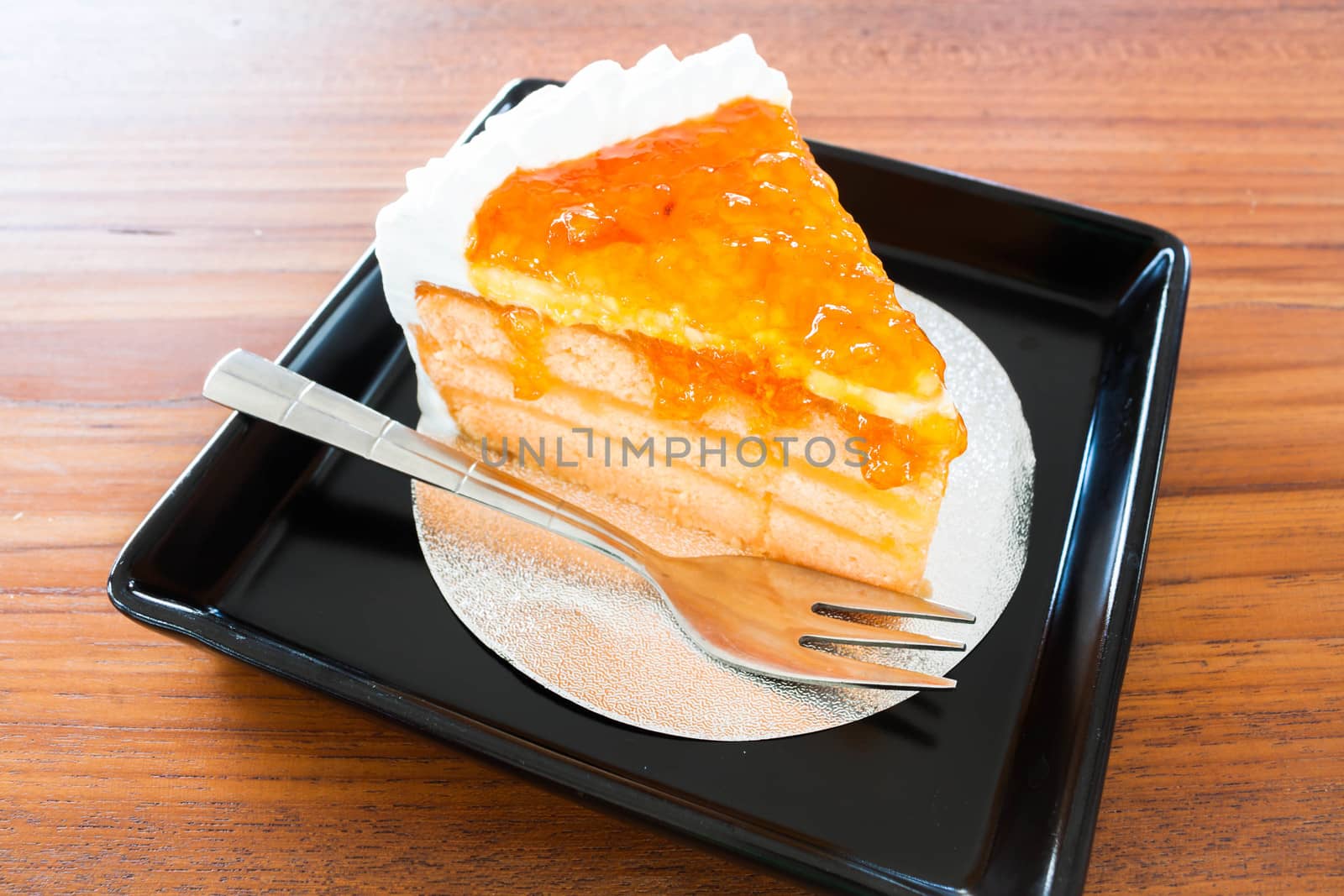 Homemade bakery orange cake by punsayaporn