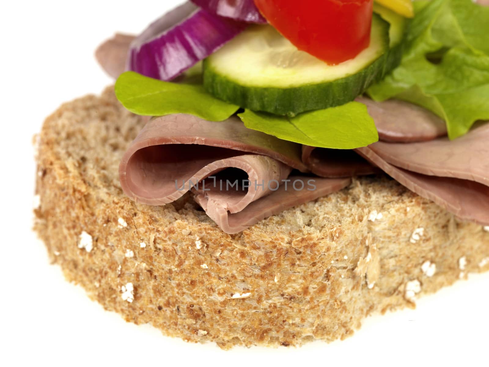 Roast Beef and Salad Sandwich by Whiteboxmedia