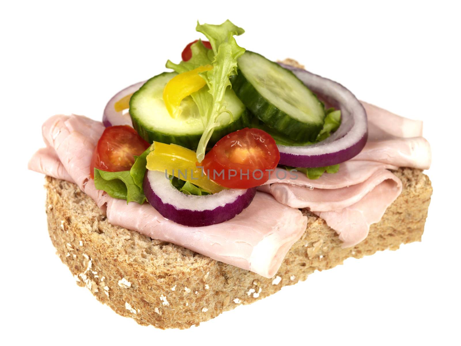 Ham and Salad Sandwich