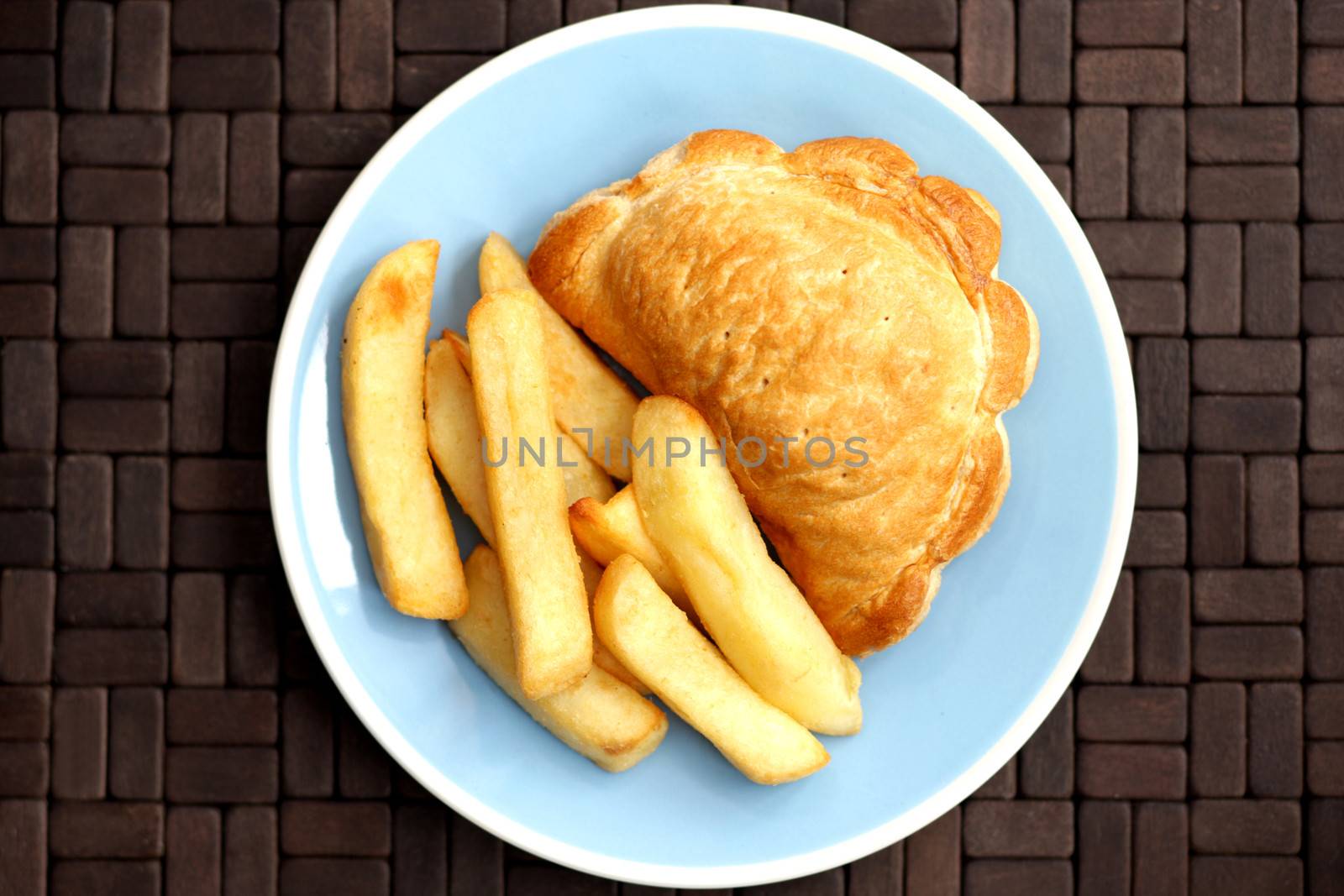 Cornish Pasty with Chips