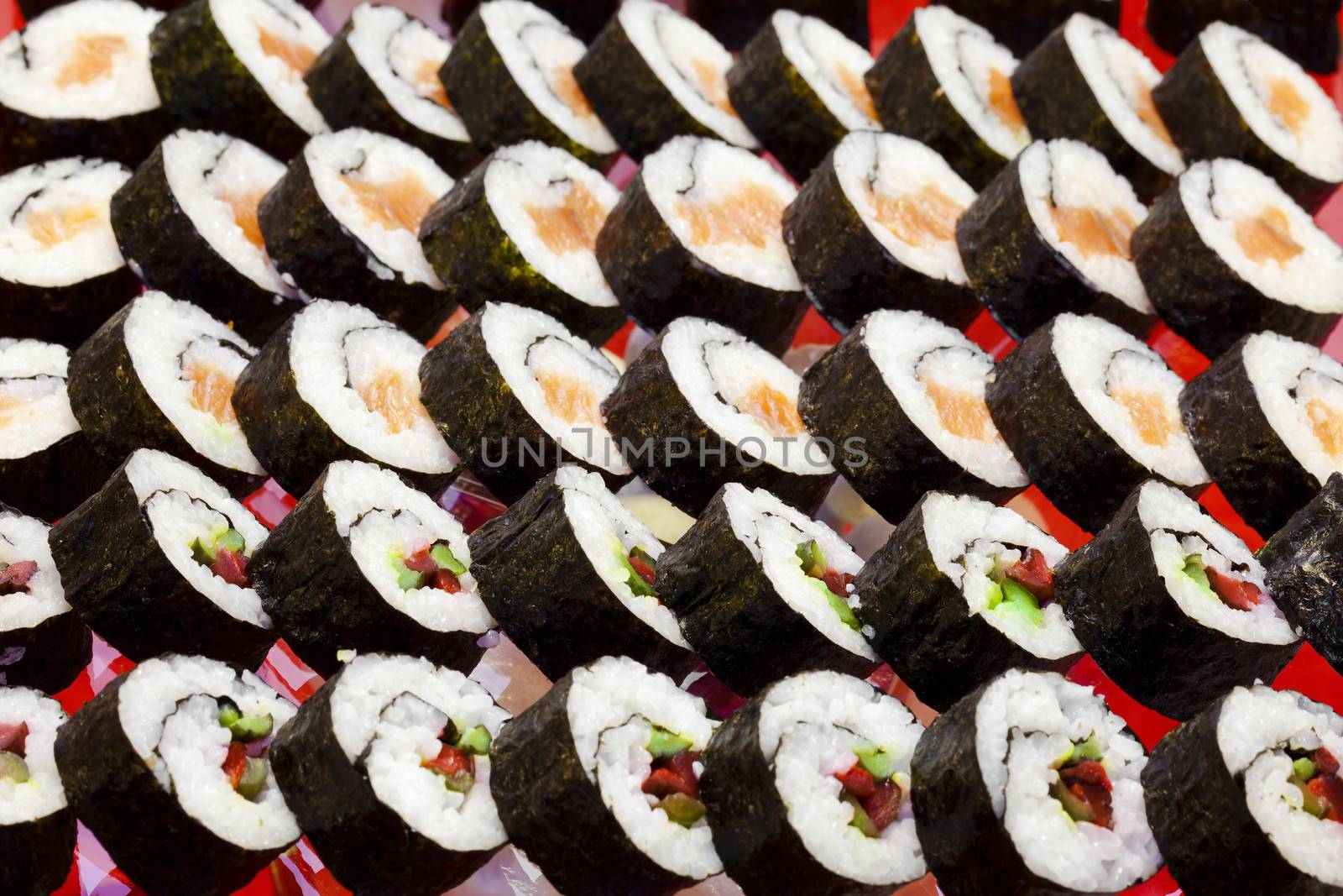 sushi rolls by courtyardpix