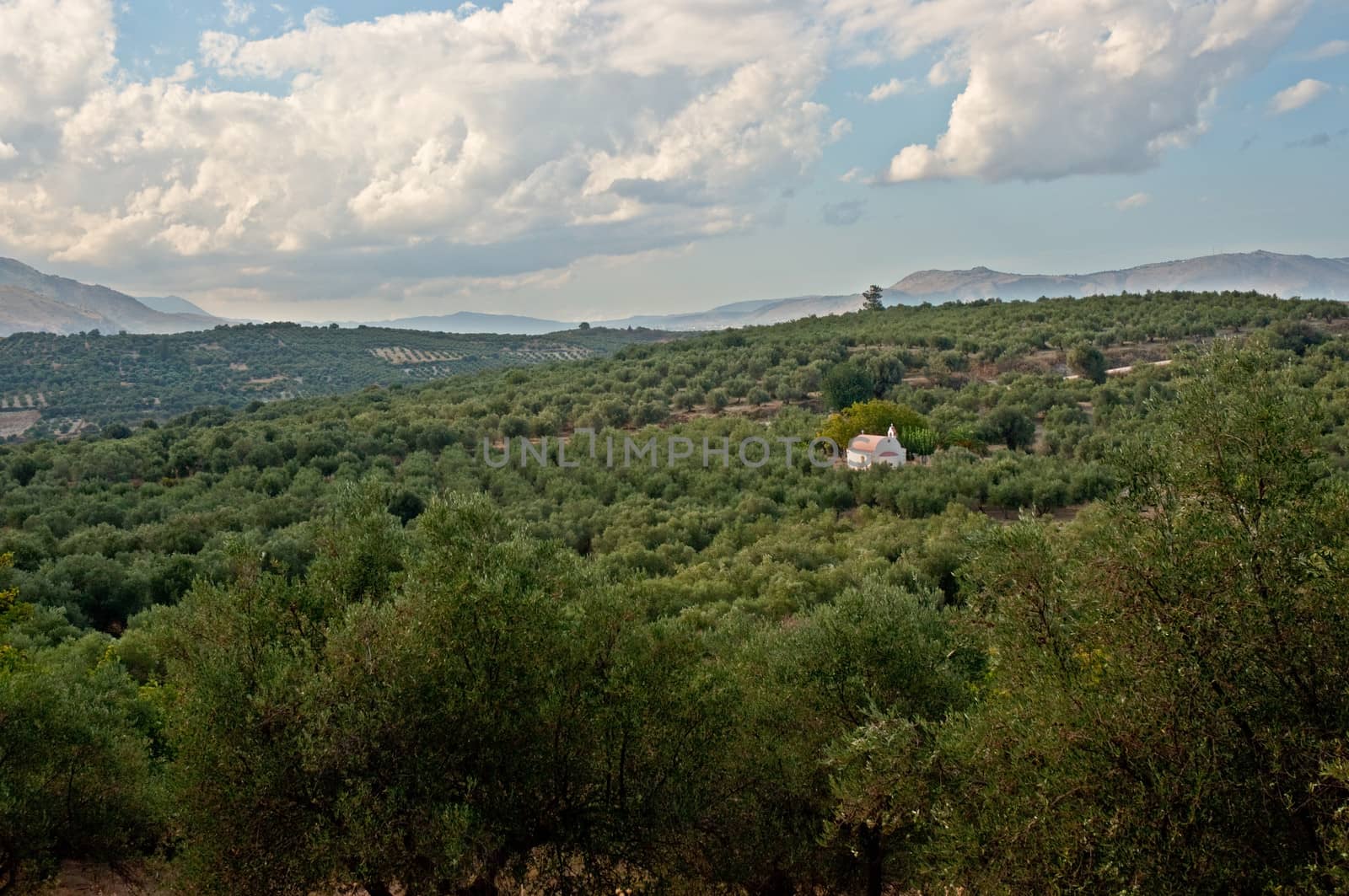 Mountain Landscape Greek island of Crete .