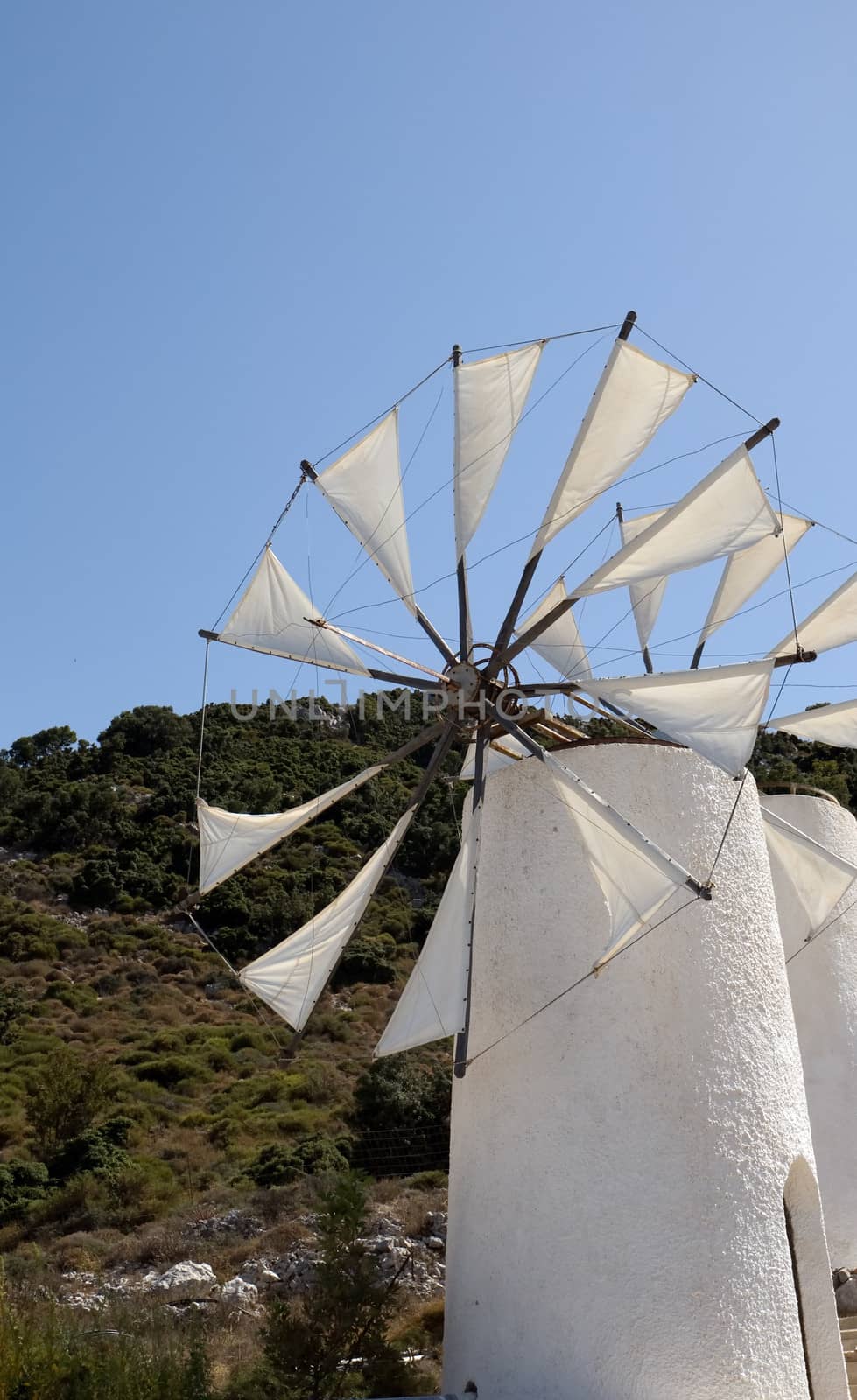 Typical cretan windmill .Crit. Greece.