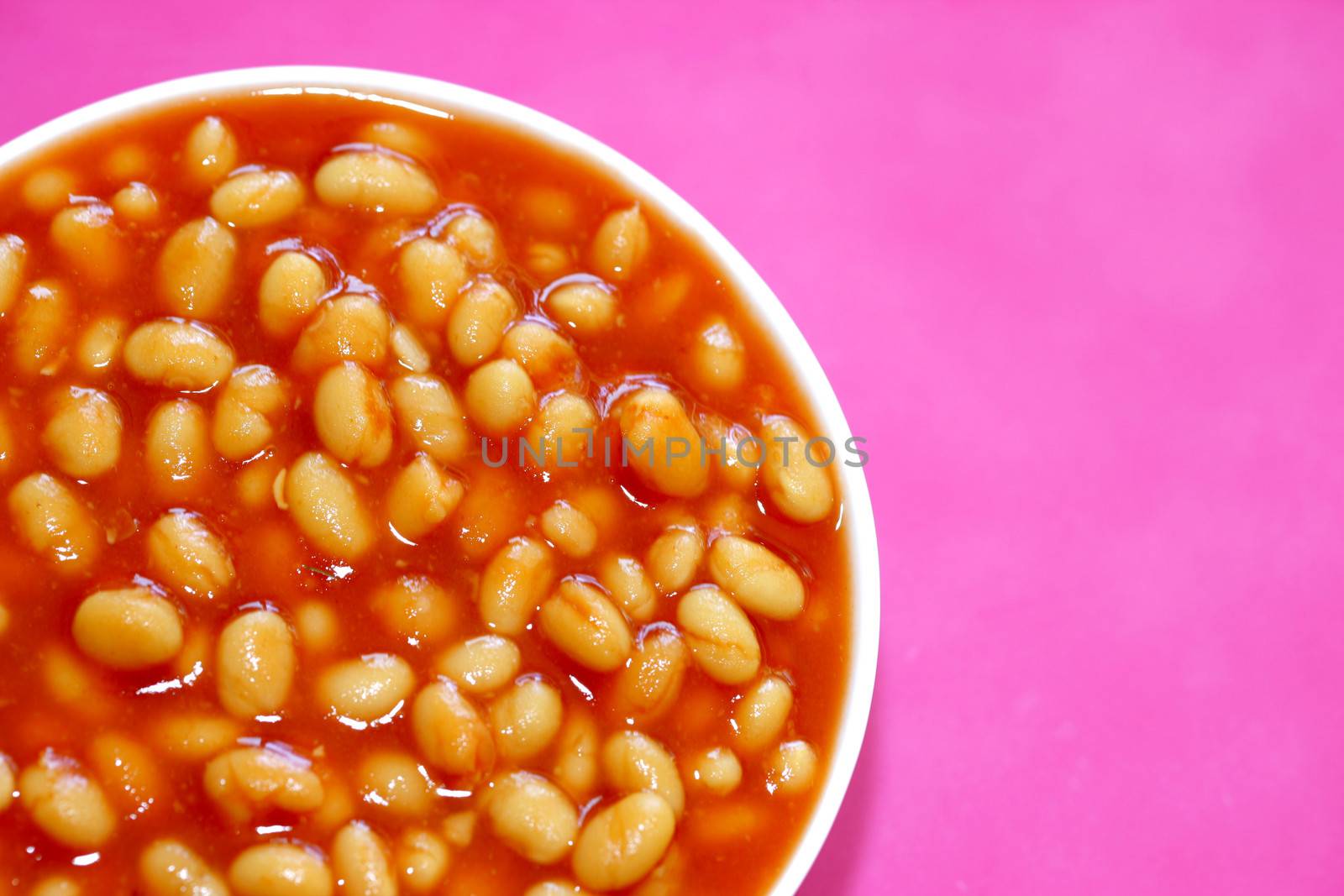 Bowl of Baked Beans by Whiteboxmedia