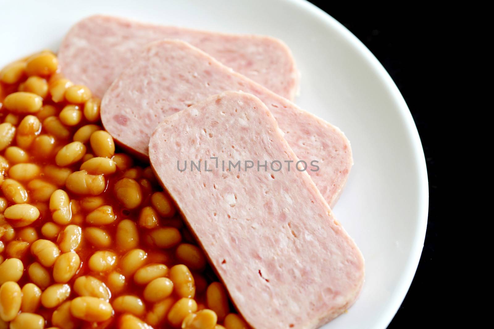 Spam with Baked Beans by Whiteboxmedia