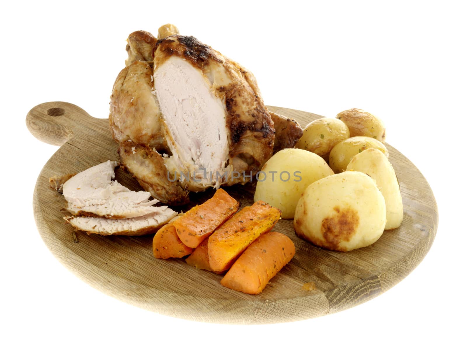 Roast Chicken with Vegetables by Whiteboxmedia