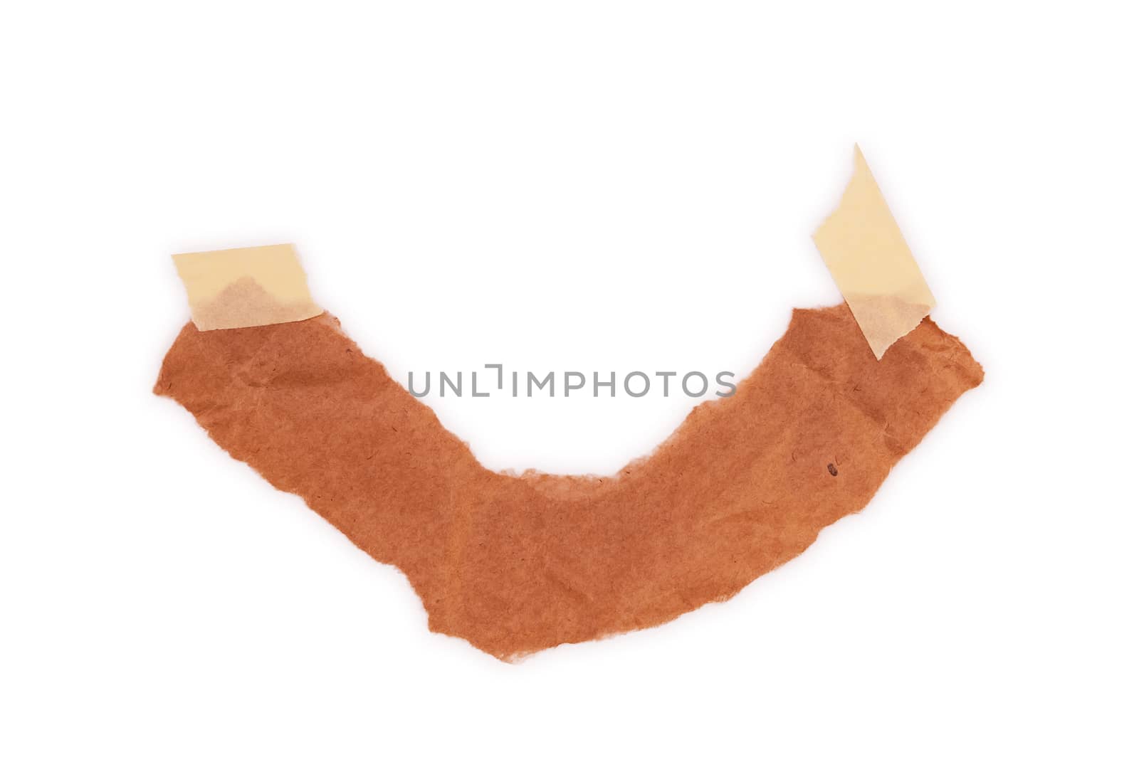 Collection of a cardboard pieces isolated on white background