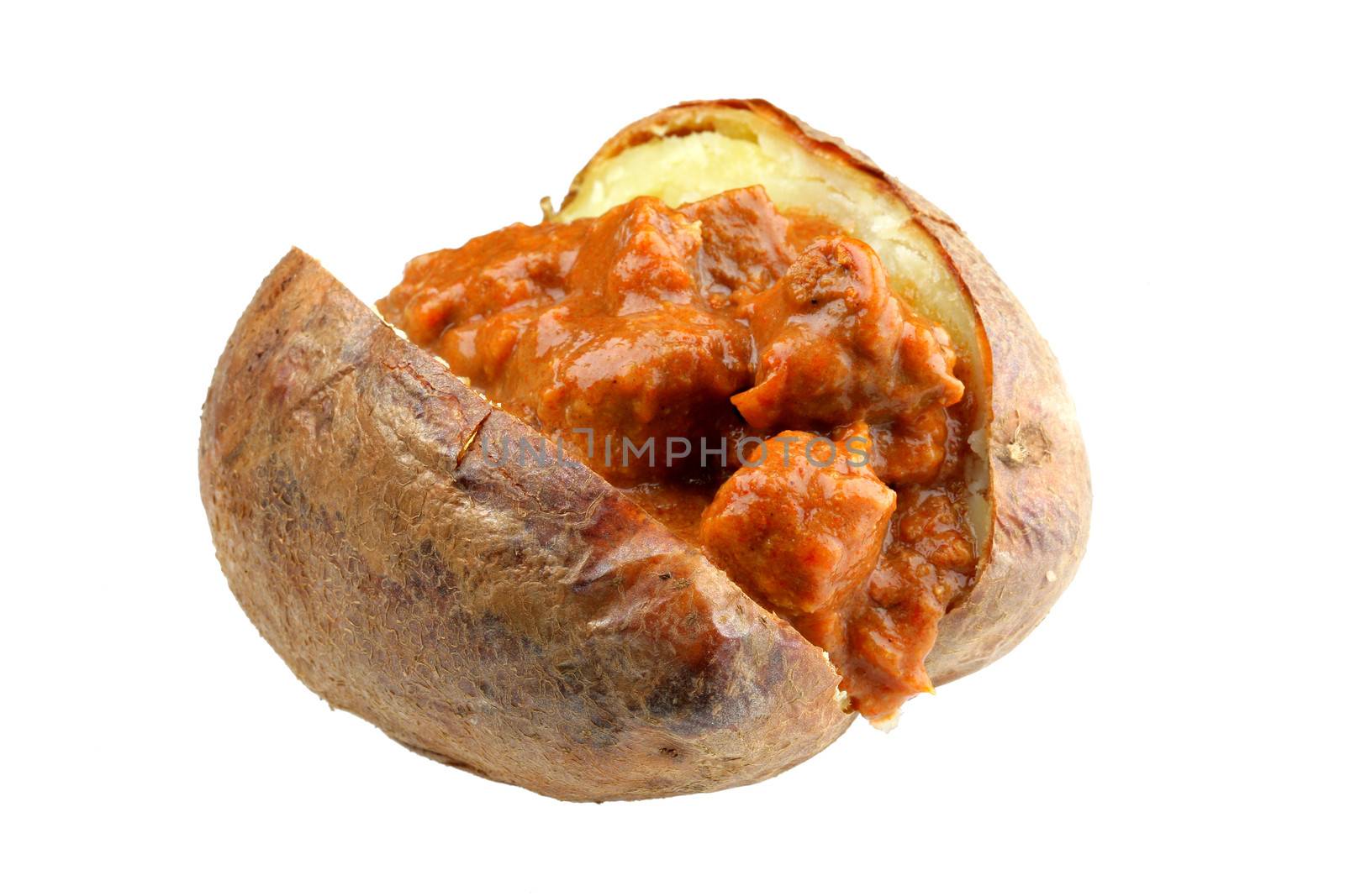 Jacket Potato with Beef Curry by Whiteboxmedia