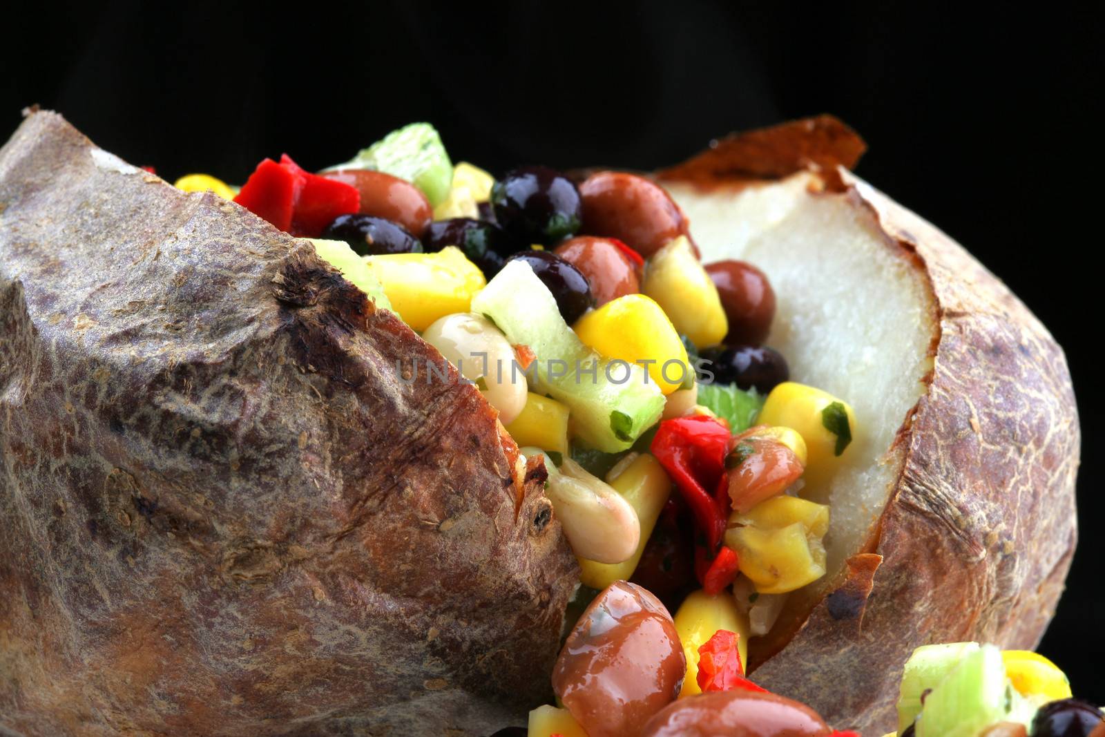 Jacket Potato with Mixed Bean Salad