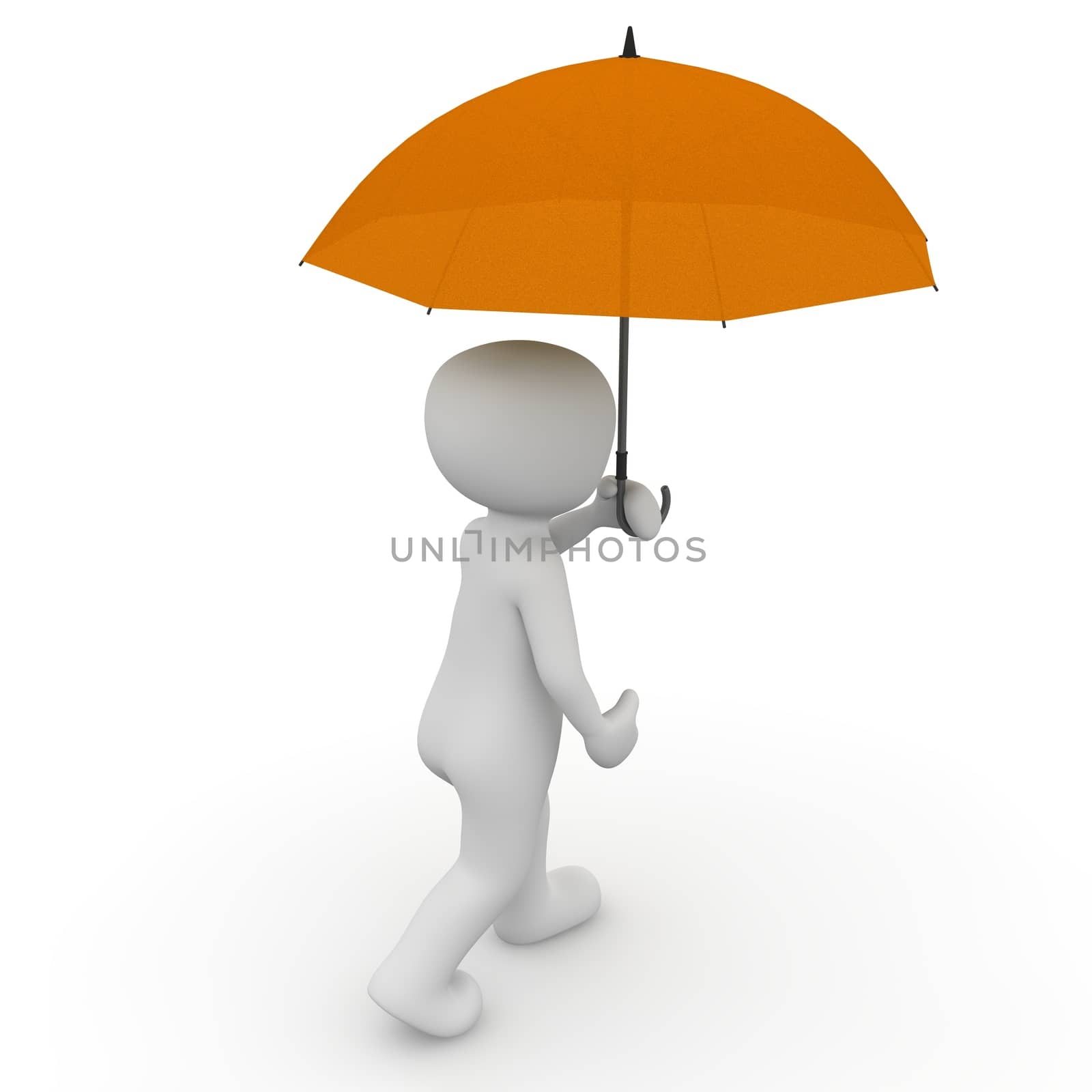 orange umbrella by 3DAgentur