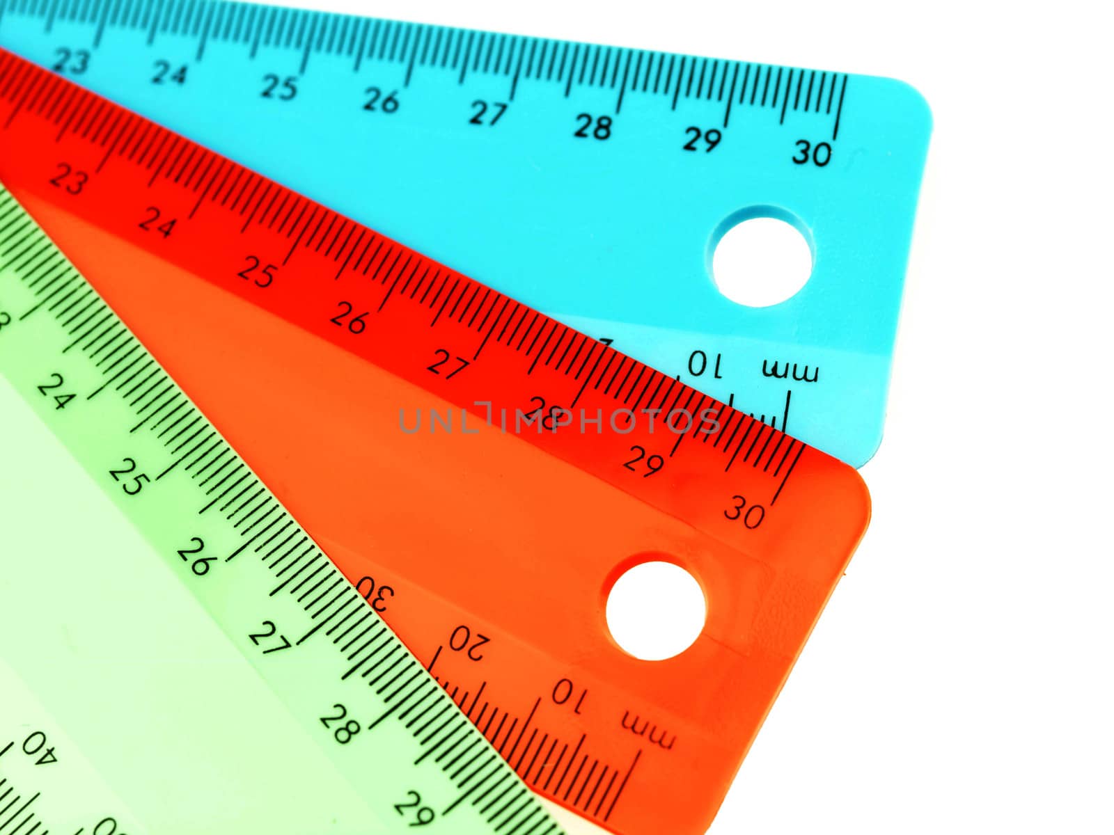 Childrens Stationery Plastic Rulers by Whiteboxmedia