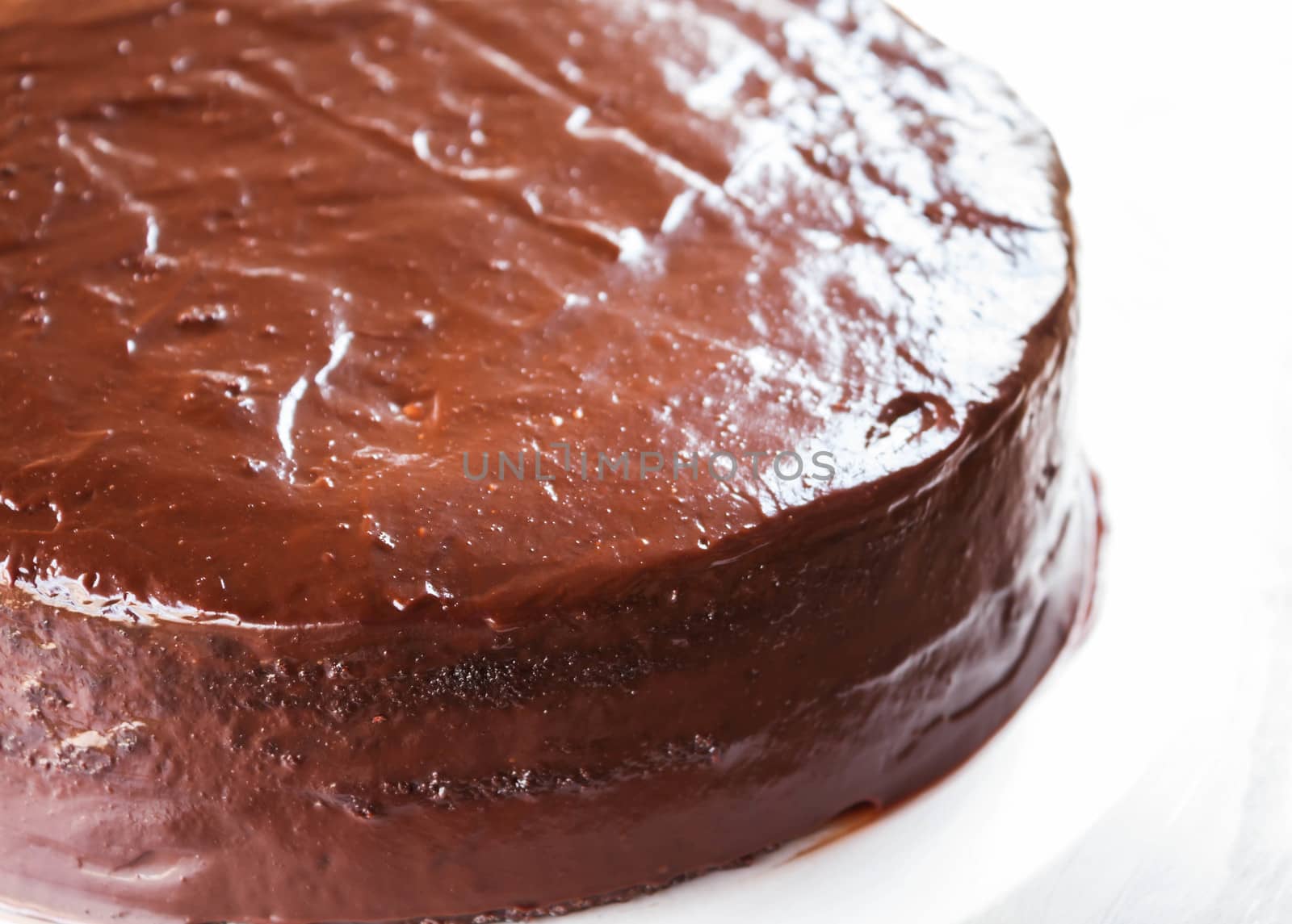 Freshly baked of  chiffon milk chocolate cake