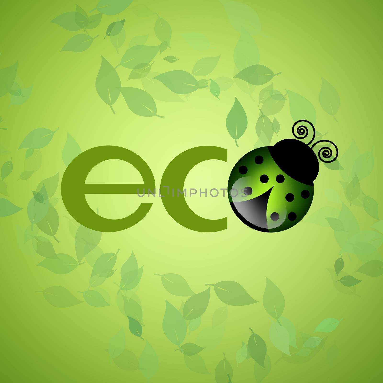 eco in the green background by sognolucido