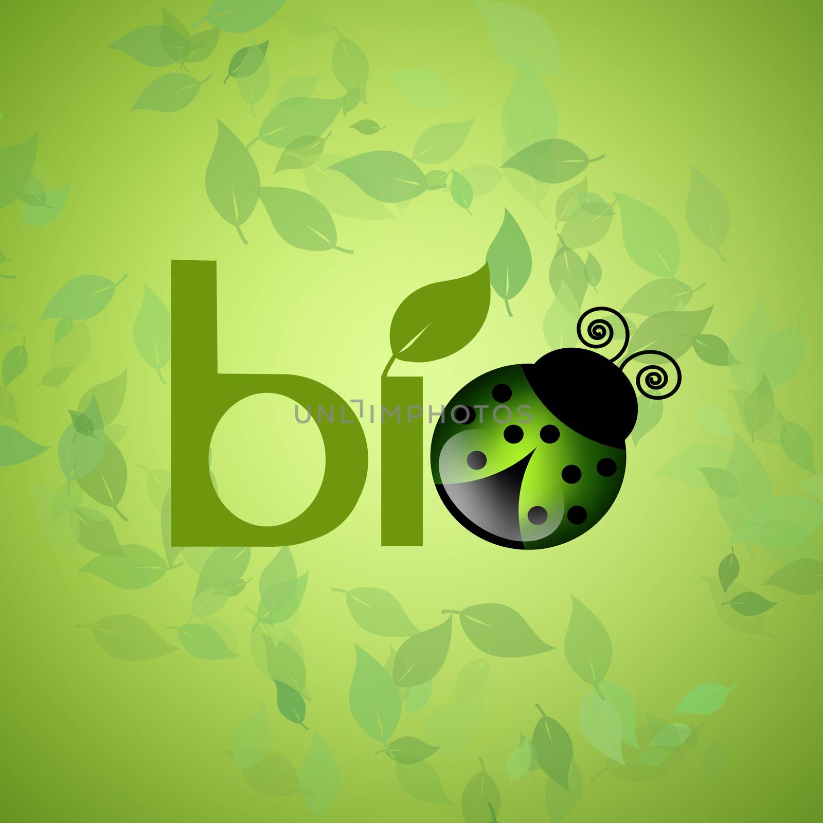 biological product in the green background
