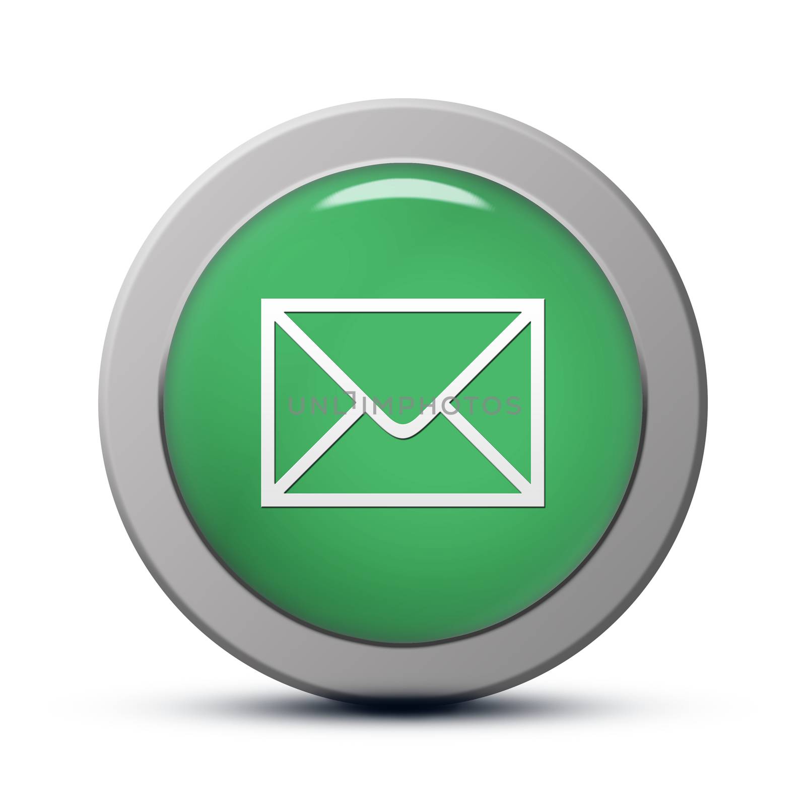 green round Icon series : Email button