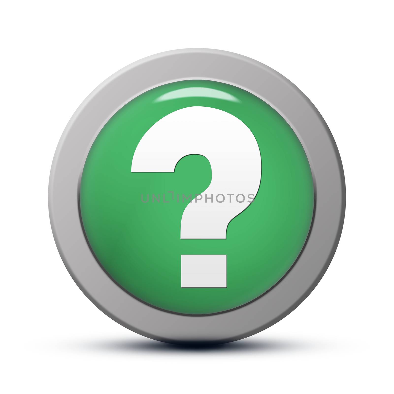 green round Icon series : Question mark button