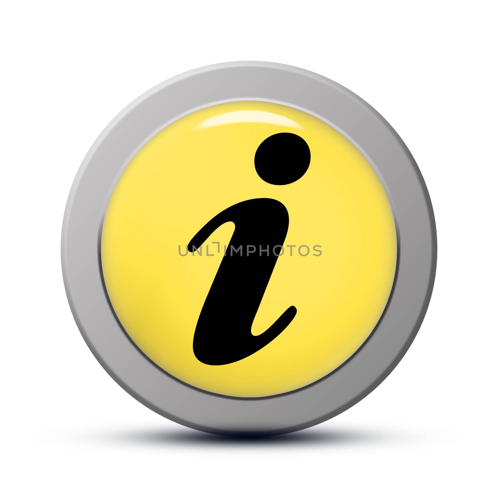 yellow round Icon series : Info button