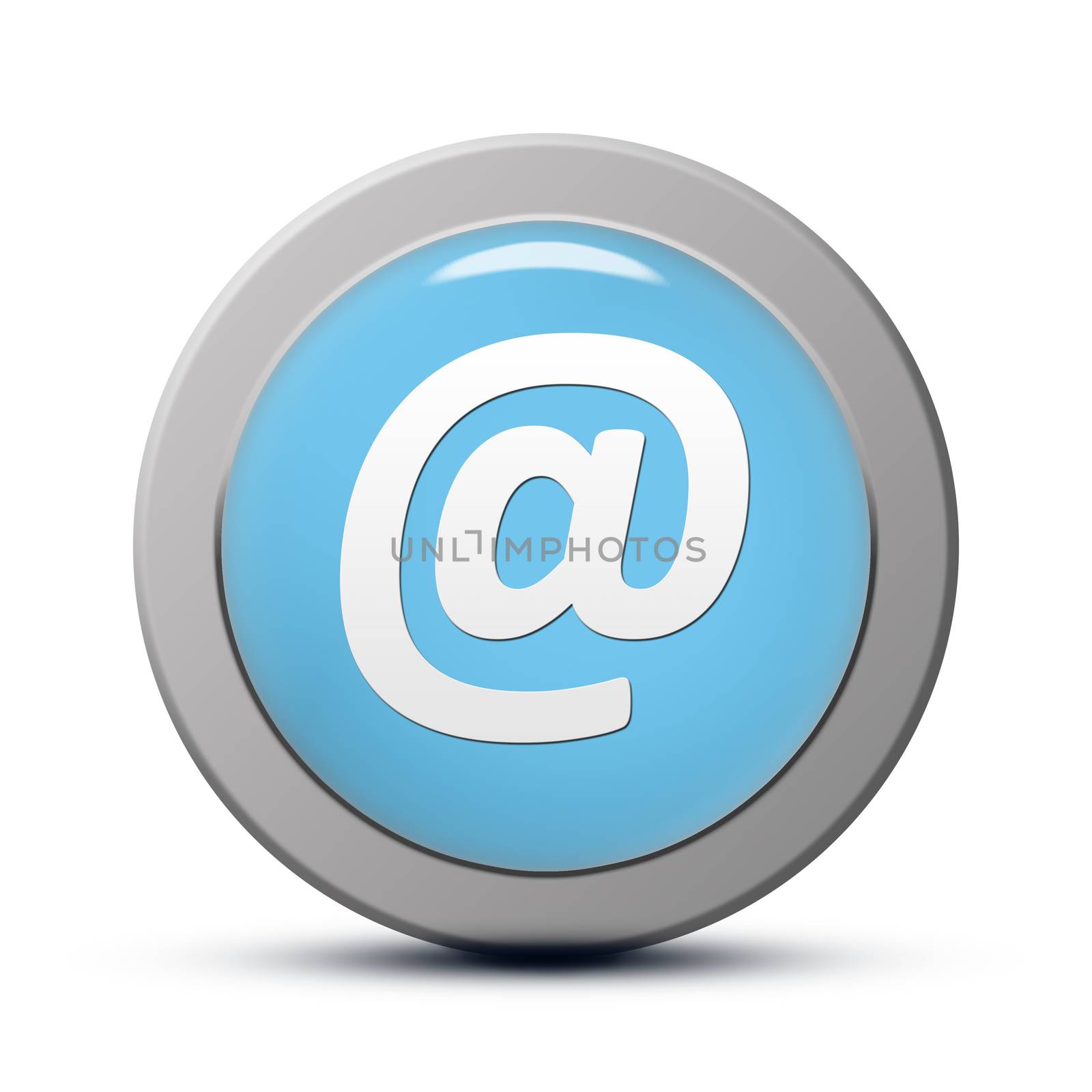 blue round Icon series : Email address button