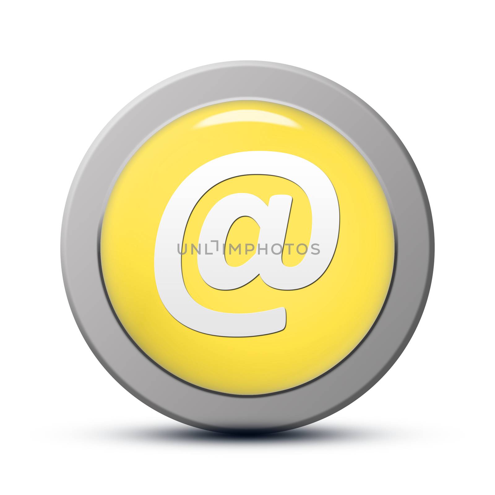 yellow round Icon series : Email address button