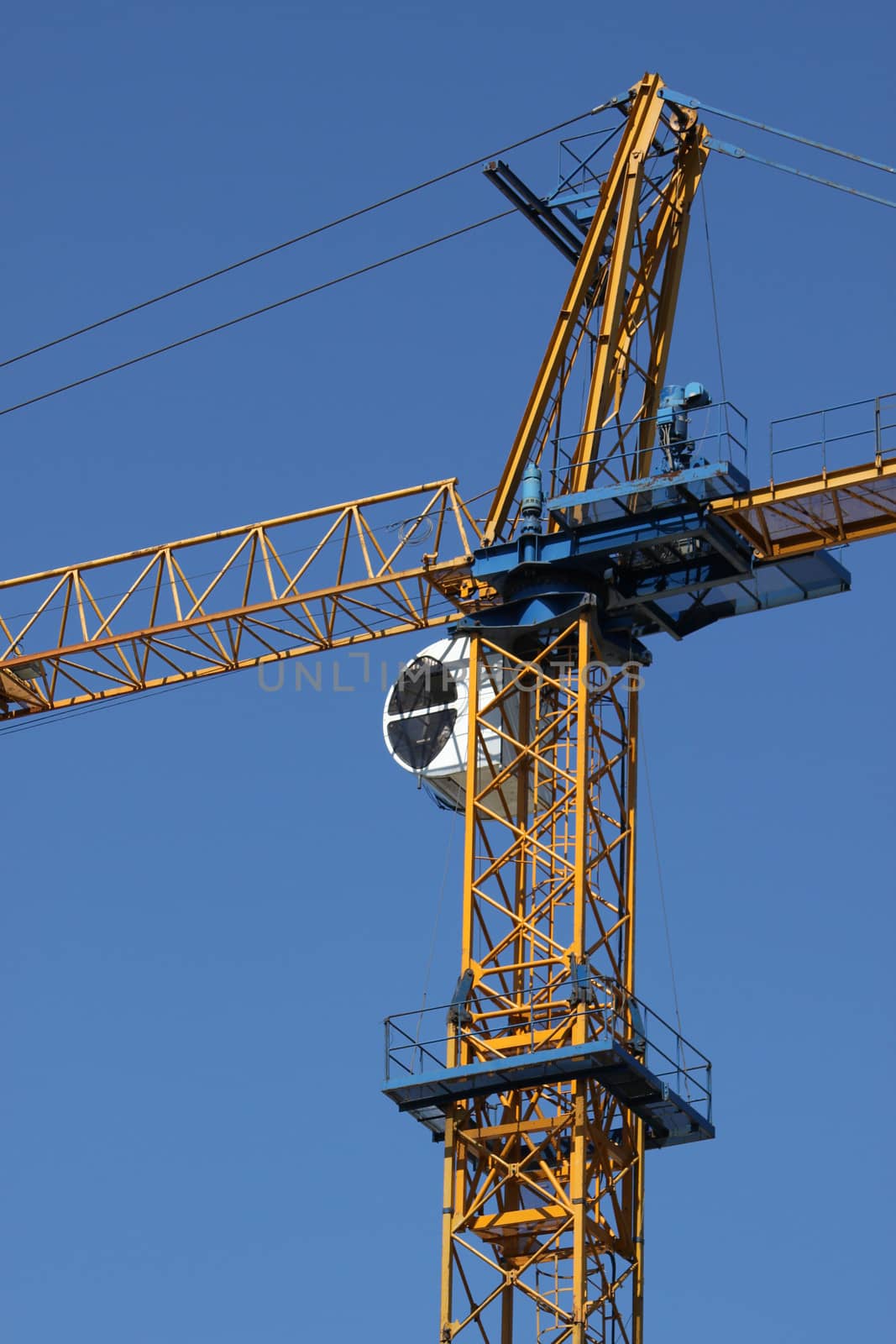 close up of building crane