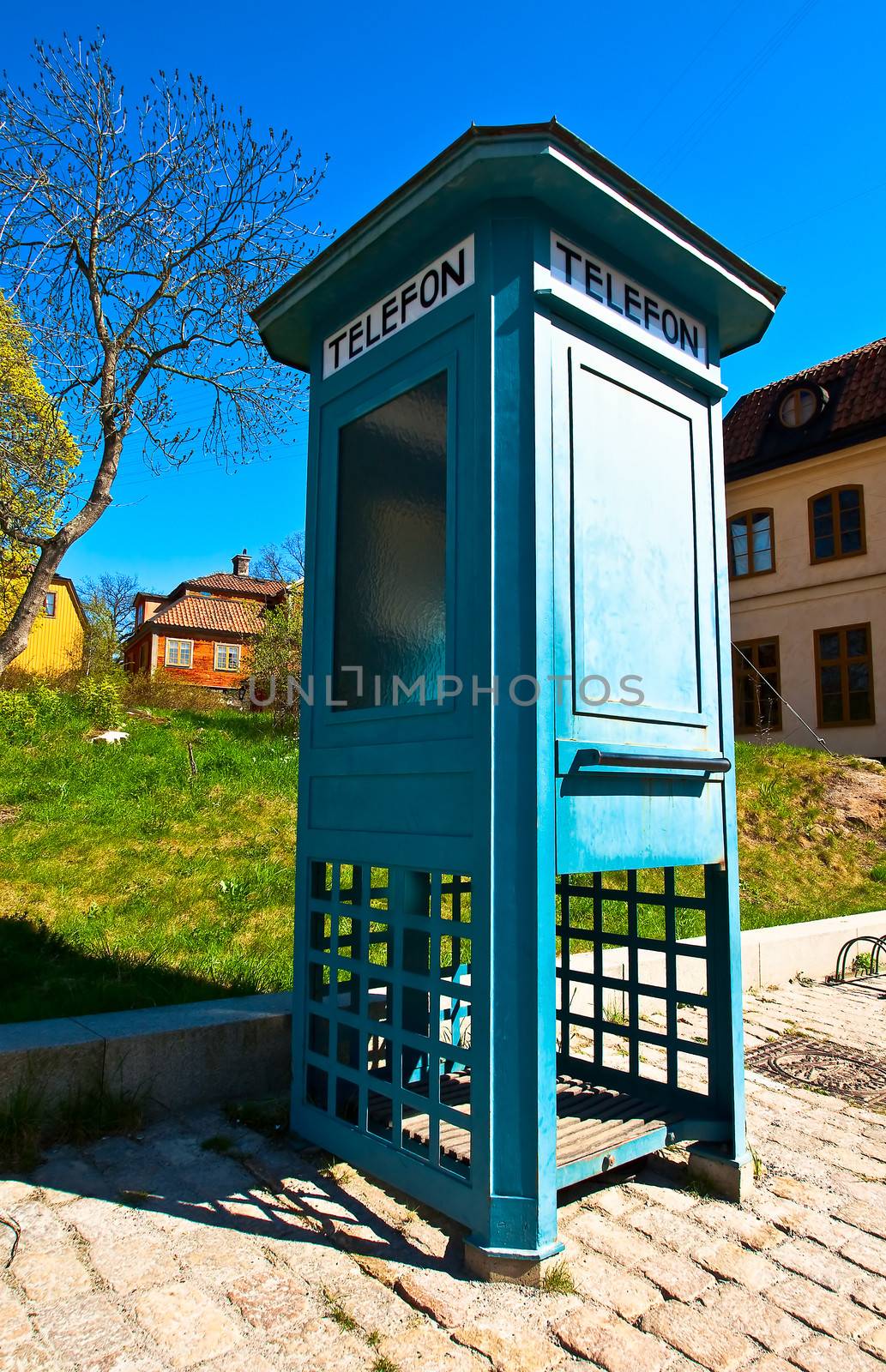 Antique phone booth by Stavrida