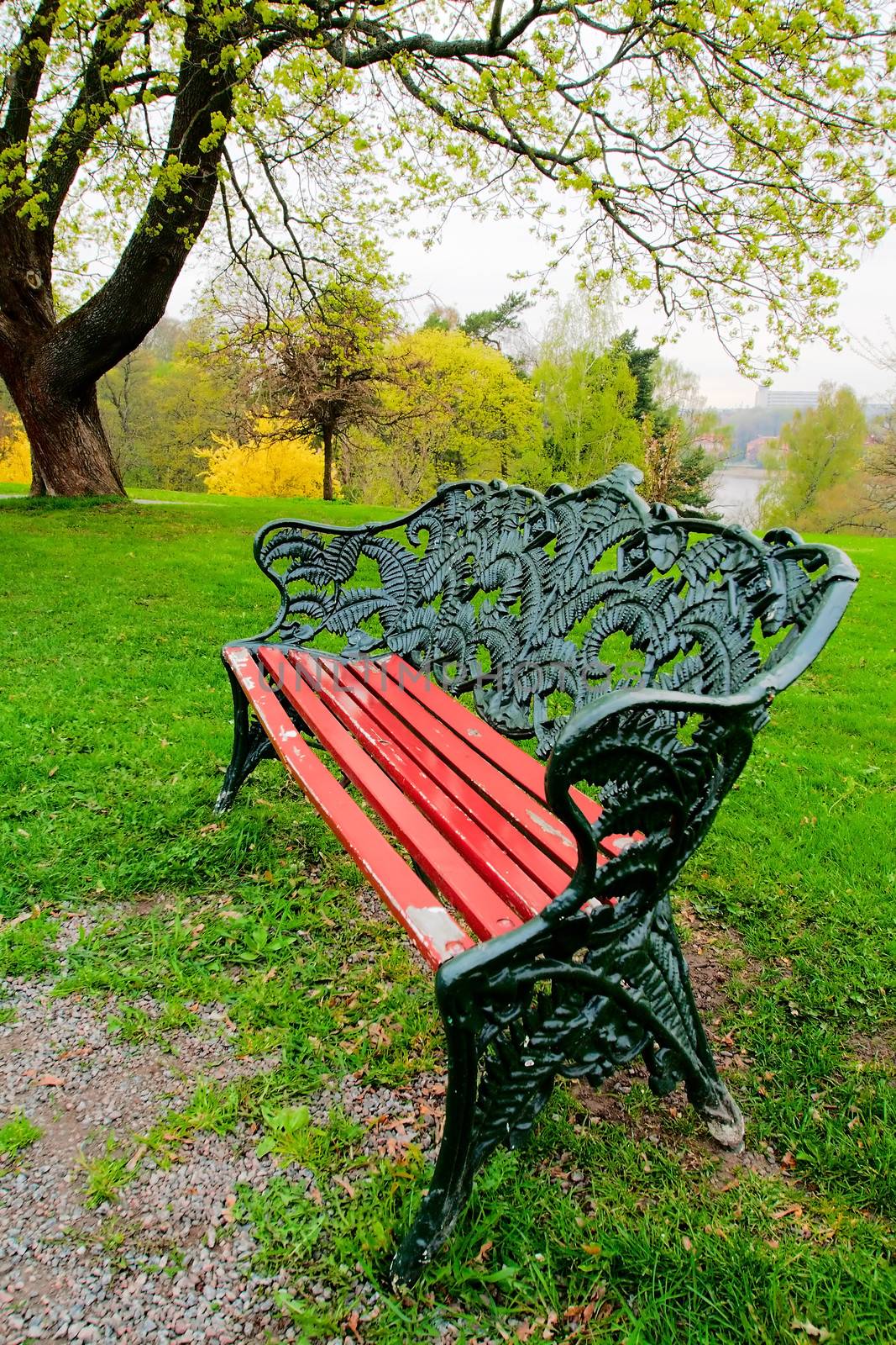 Cast iron bench by Stavrida