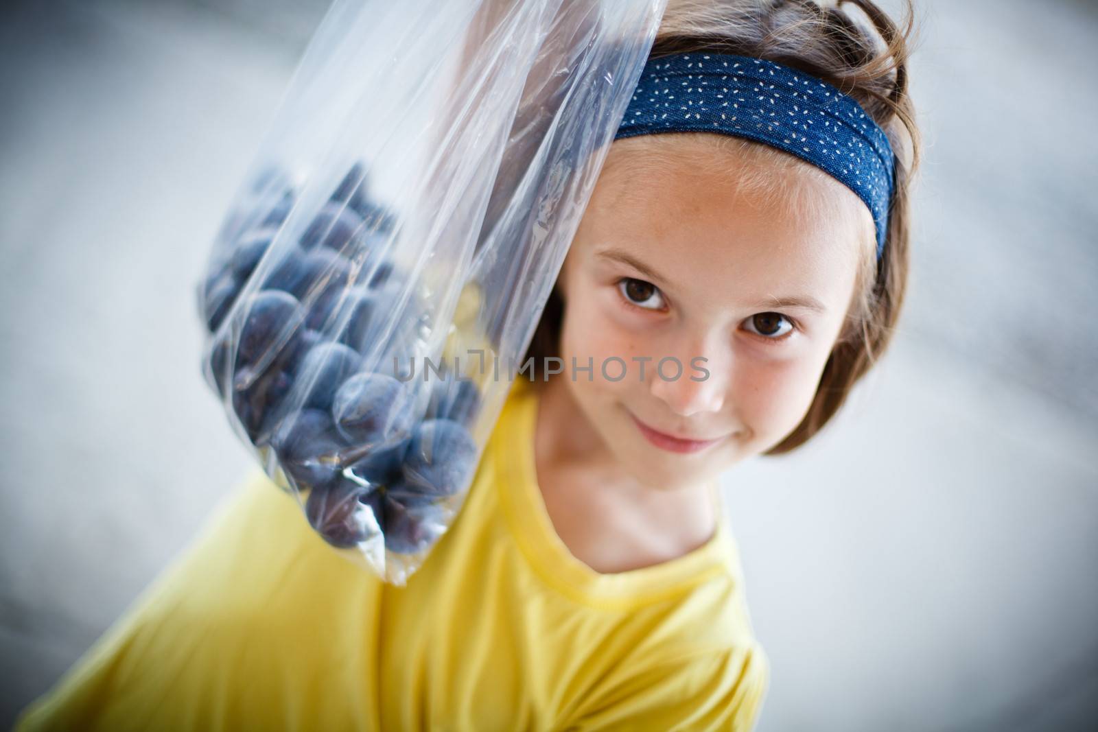 Girl with a prune bag by Talanis