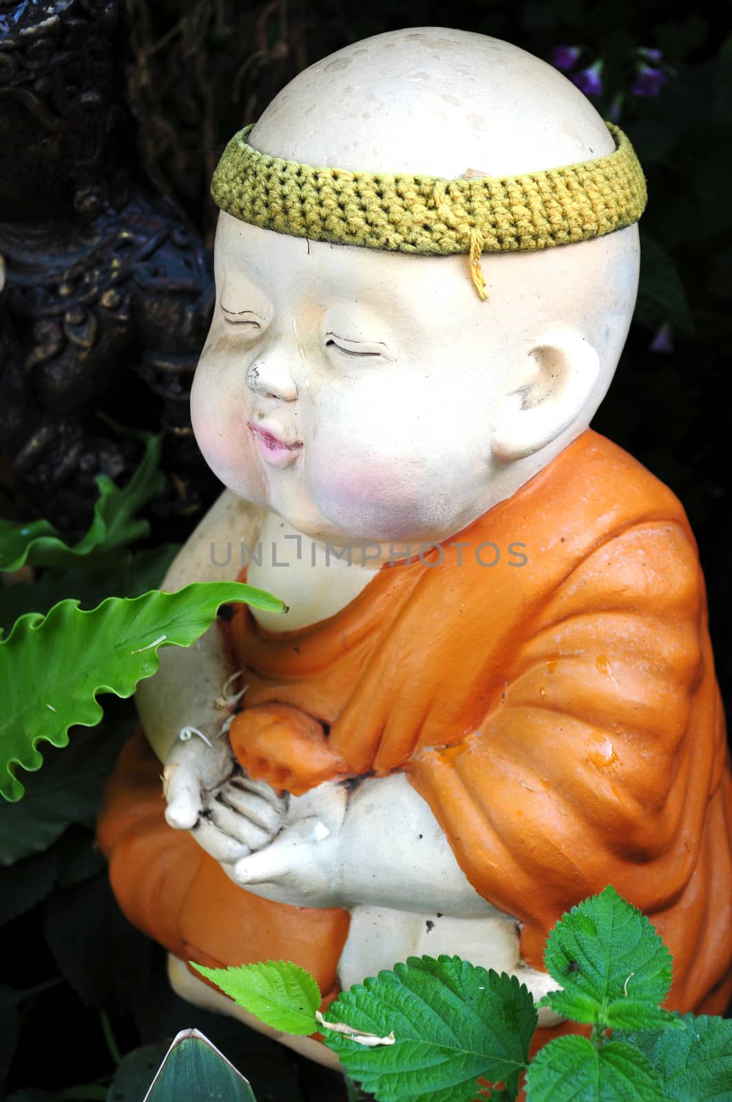 Lovely little monk dolls in Thailand