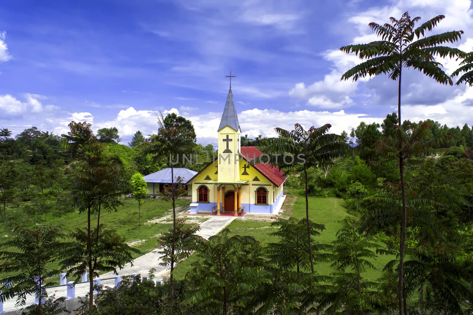 Christian Church HKBP Huta Hotang. 
Distrik VII Samosir
Ressort Onan Runngu
Samosir Island, Lake Toba, North Sumatra, Indonesia.