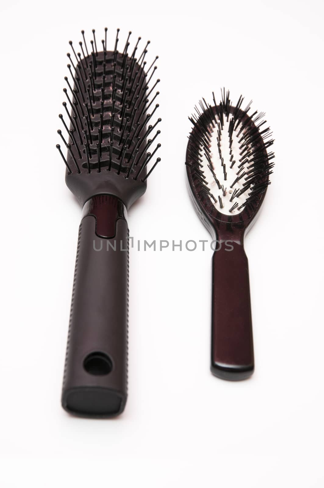 Brush hair styling and make good smooth