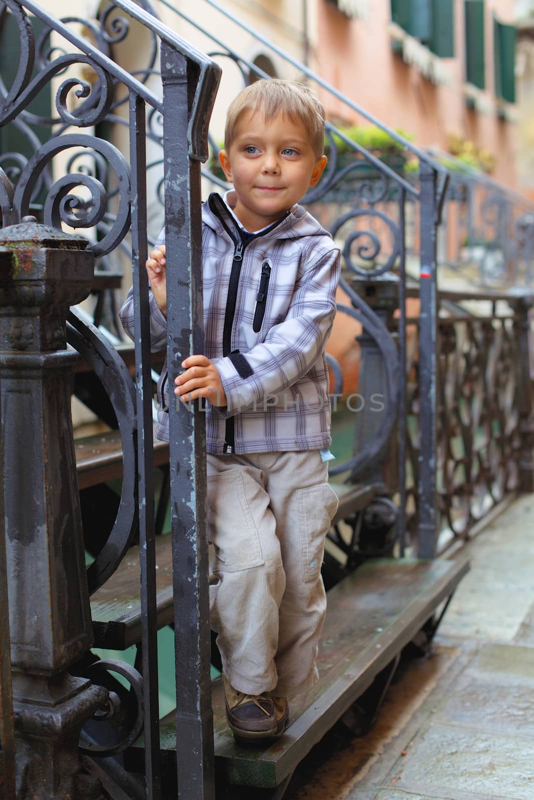 Venetian view and boy by maxoliki