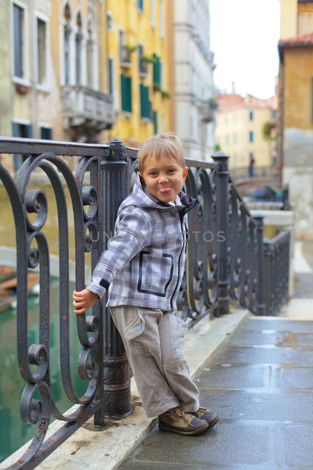 Venetian view and boy by maxoliki