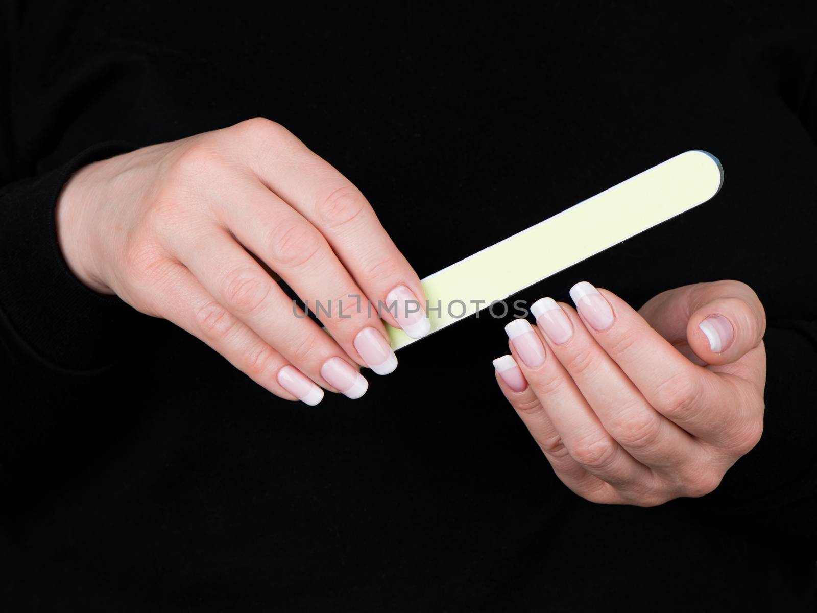 Female hands and nails by fotooxotnik