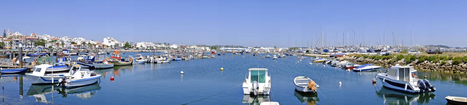 Panoramic view on Lagos in Portugal by devy