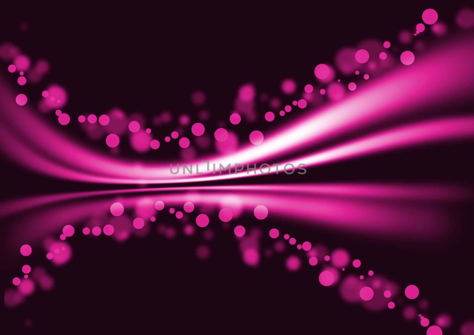 abstract lines pink curve on dark background