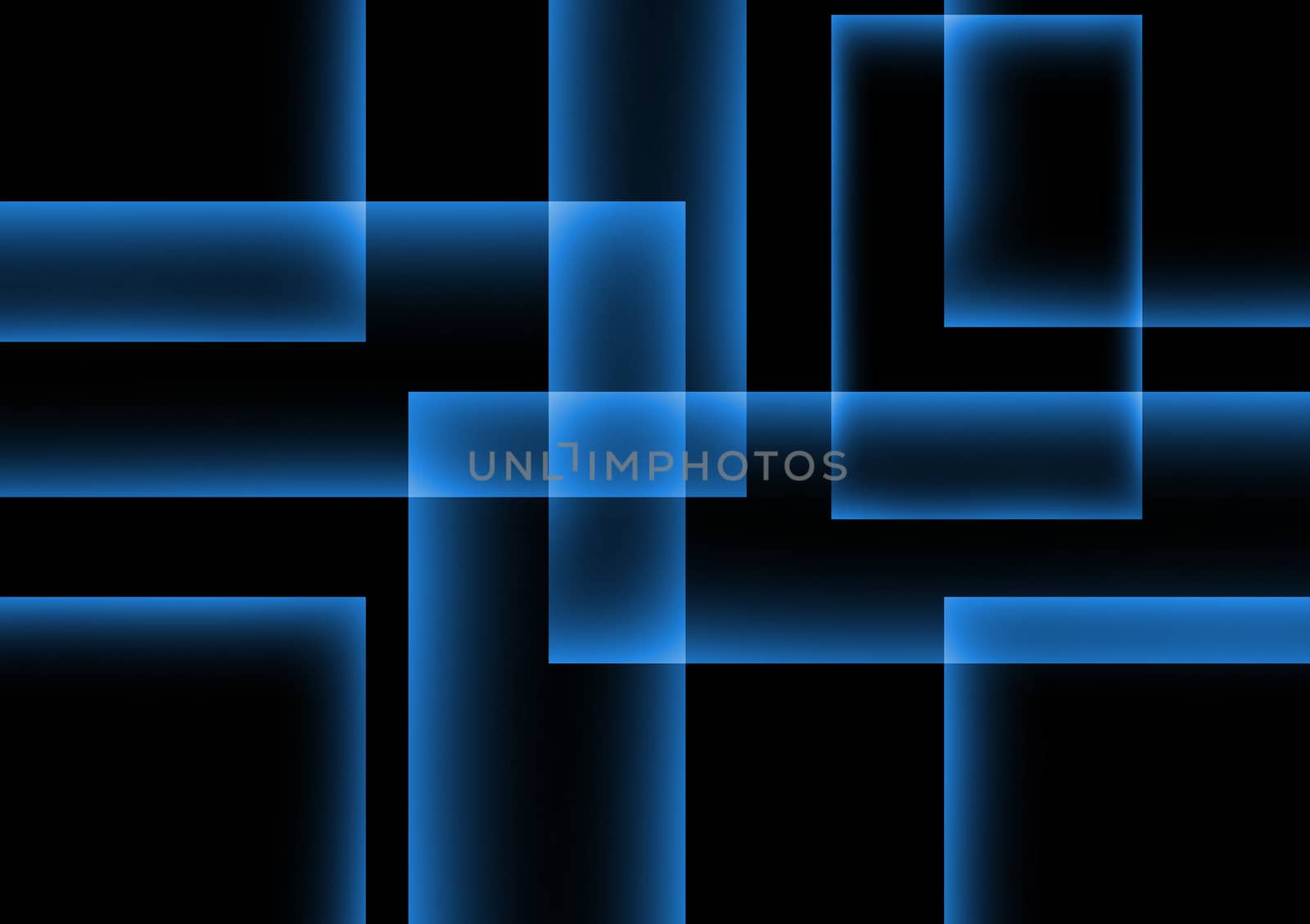 abstract square blue on dark background