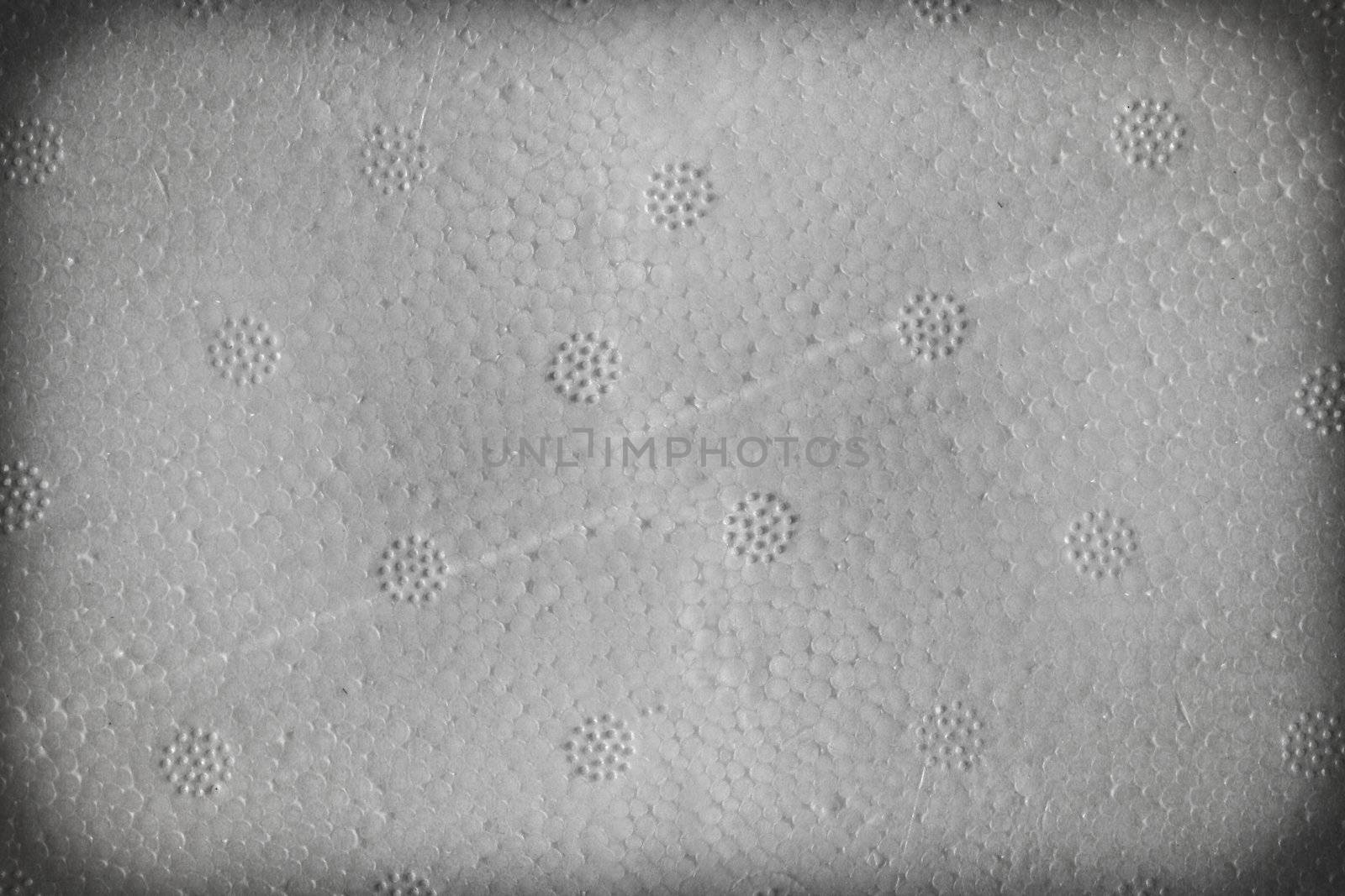 texture of white poly-foam material
