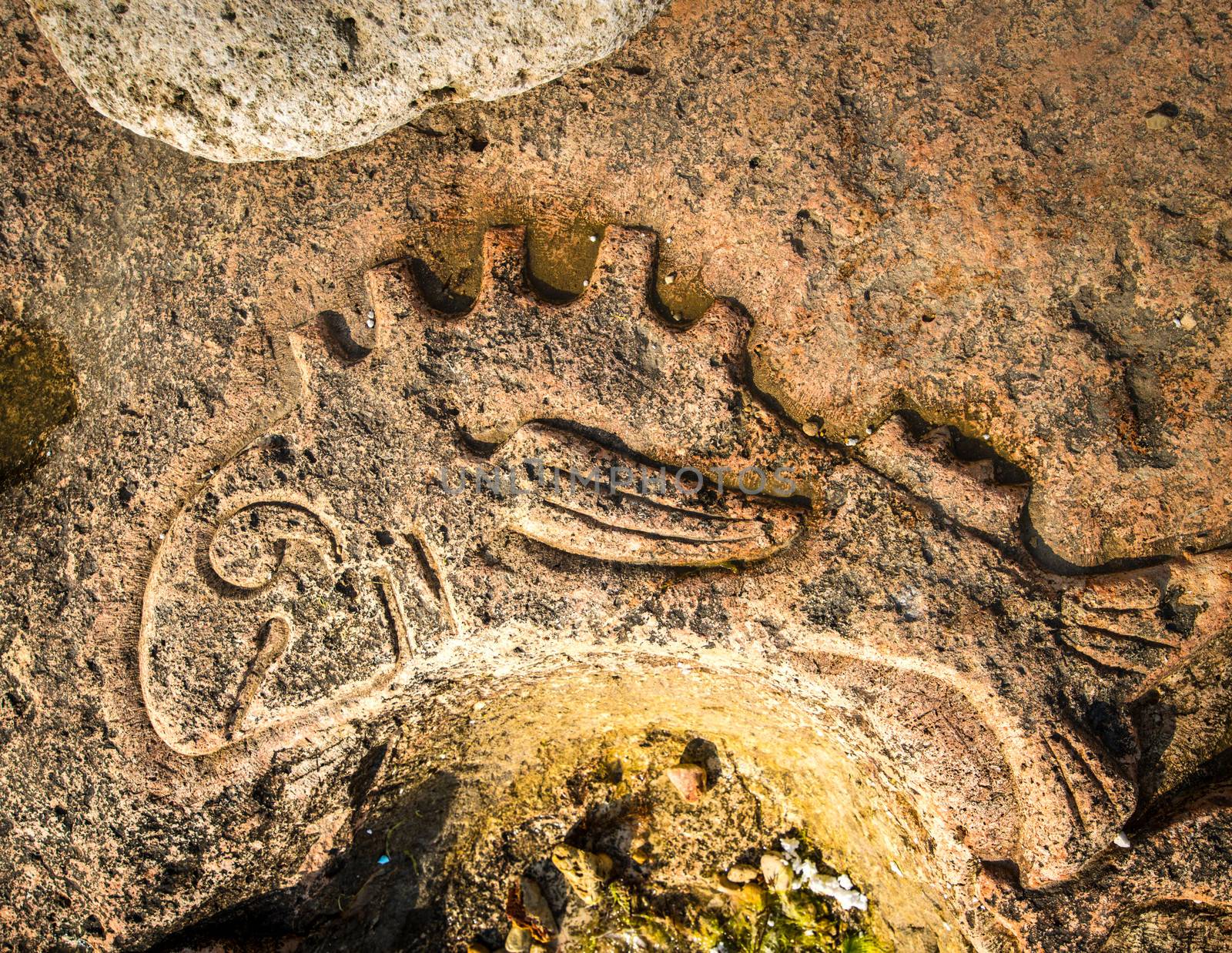 Rock carvings on the beach by GekaSkr