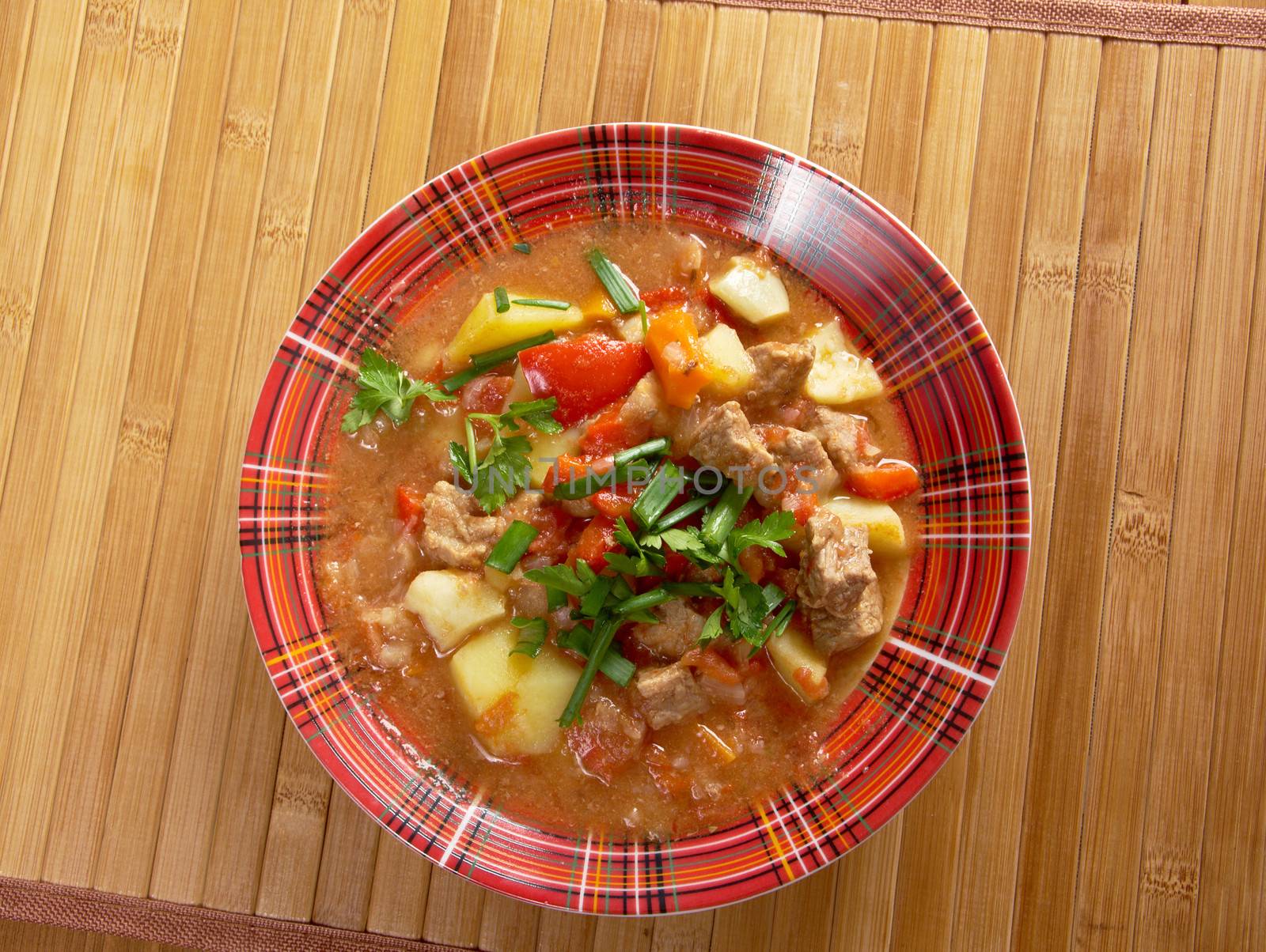 l Hungarian hot goulash soup by Fanfo