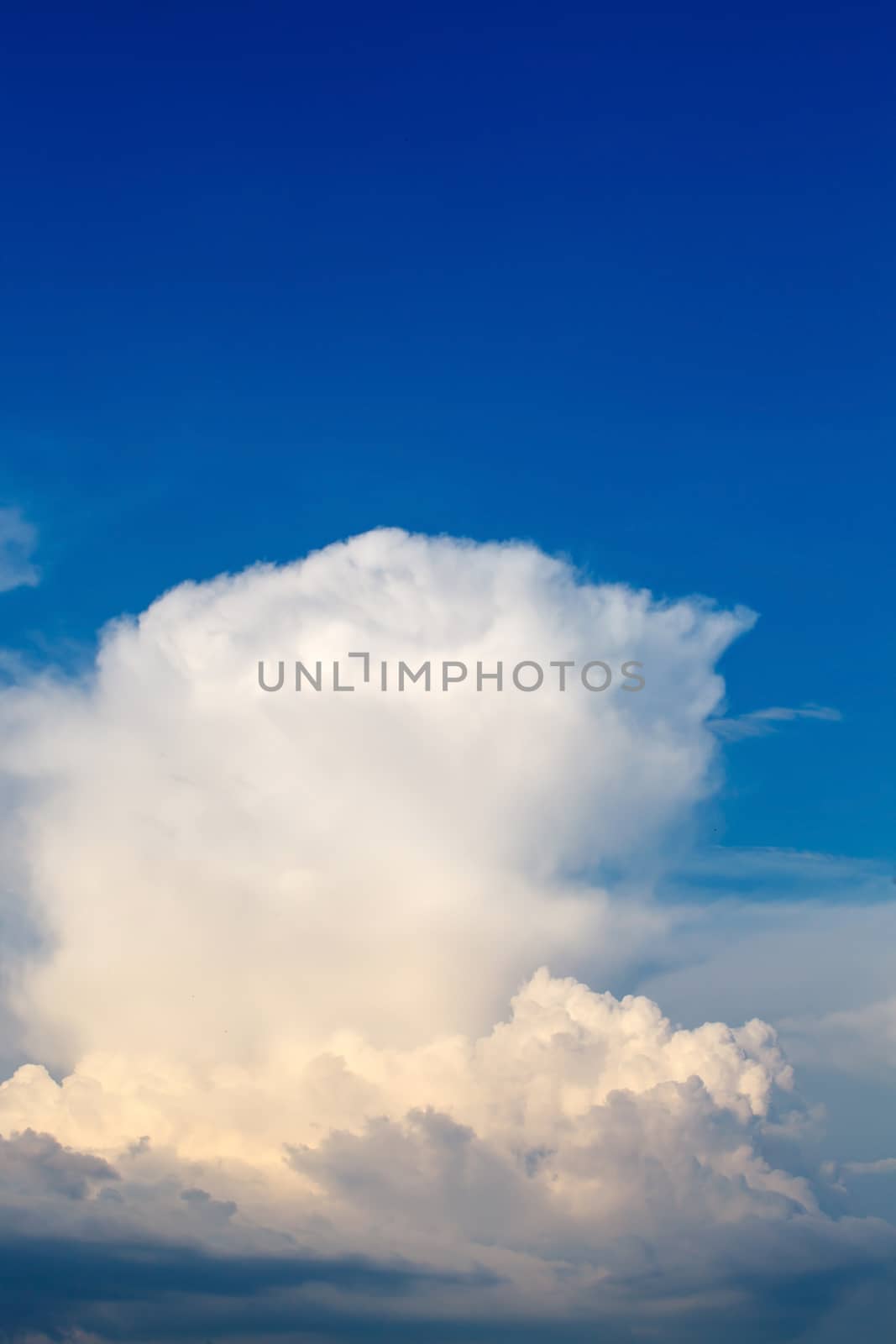 blue sky with clouds  by shebeko