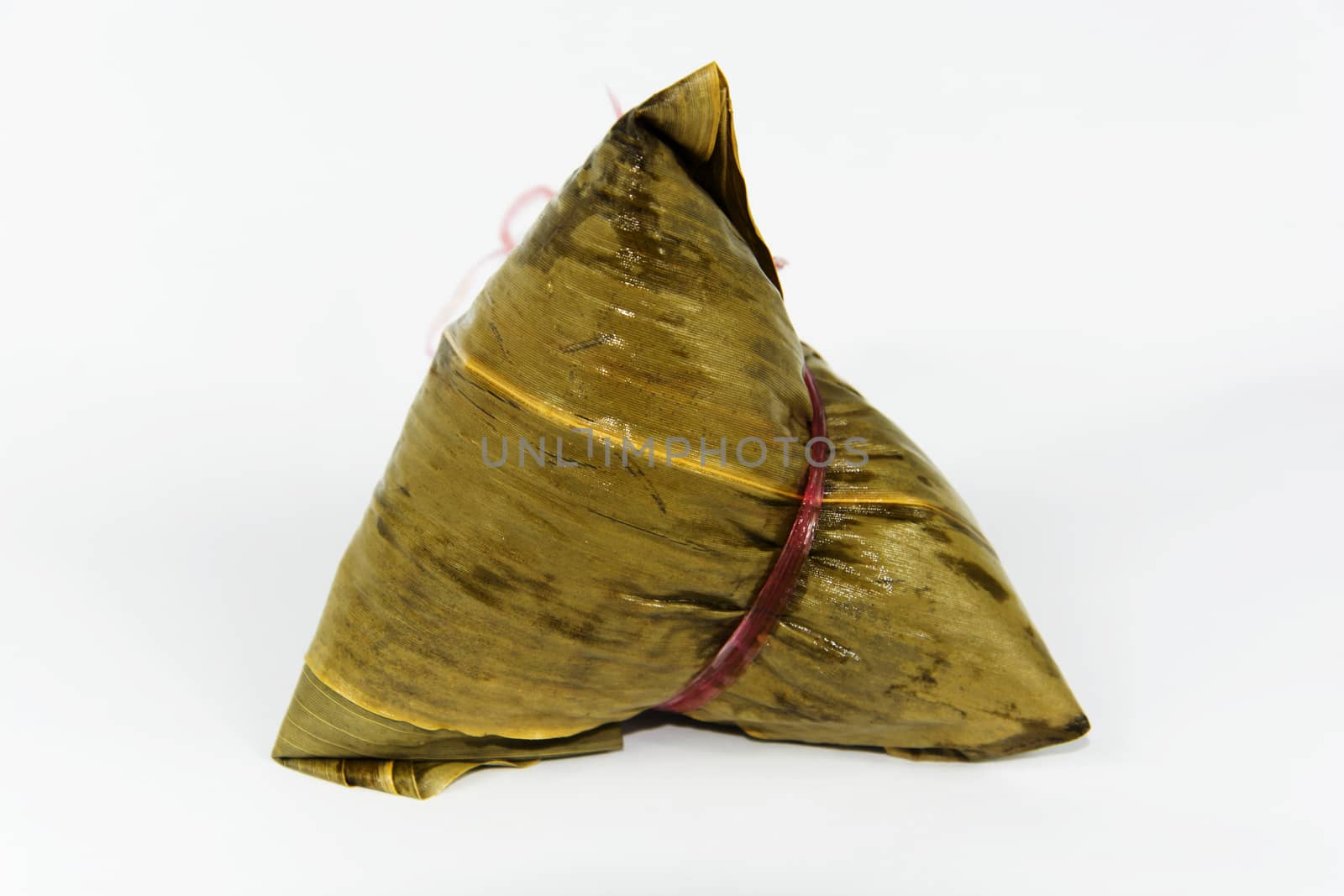 traditional glutonius rice dumpling wrap in leaves