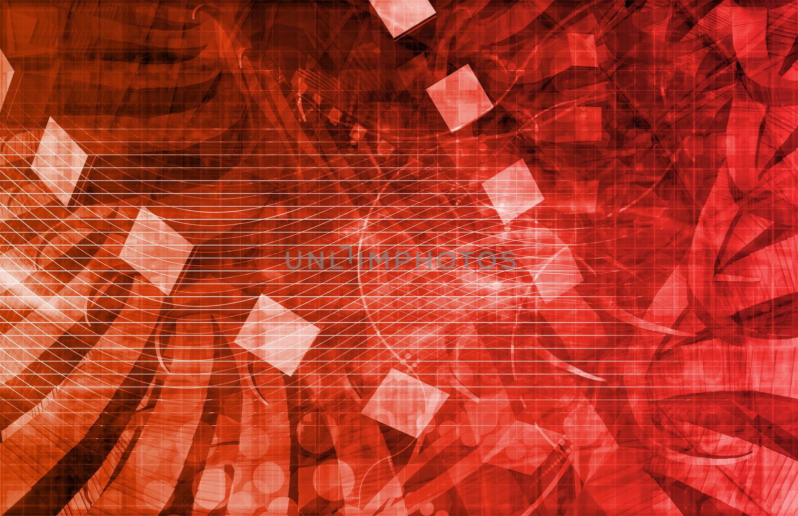 Modern Technology Code Illustration Lines as Art