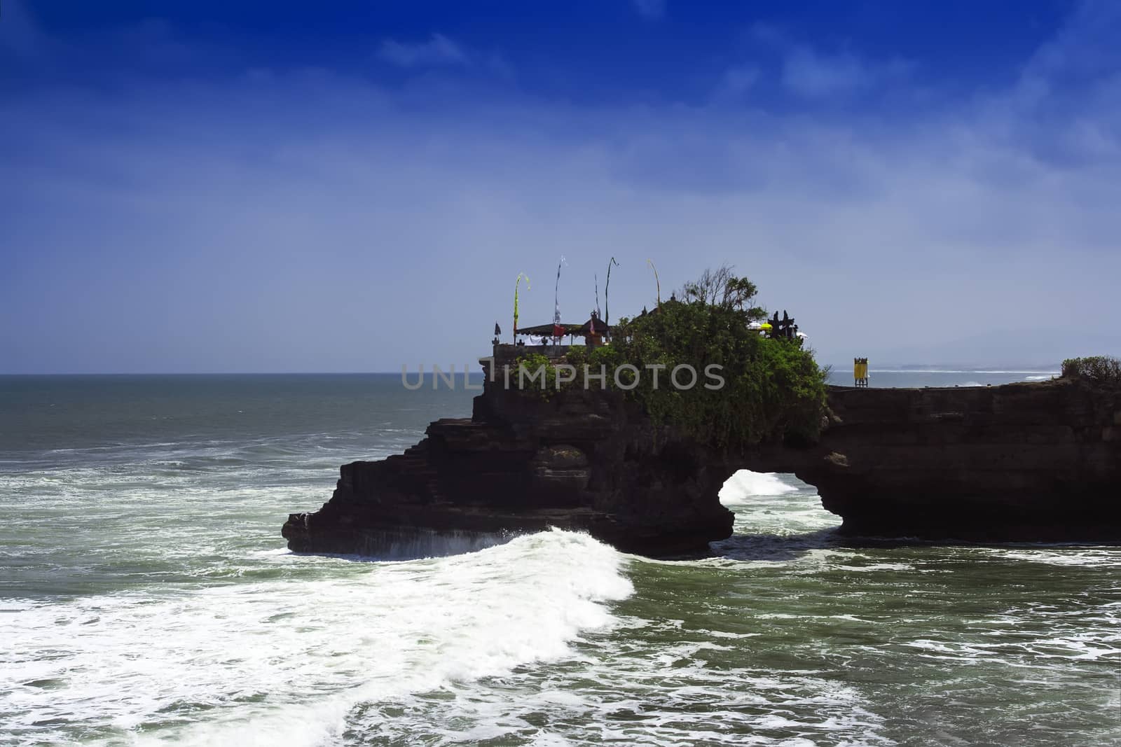 Tanah Lot, Bali Island. Indonesia. Ocean beach. 