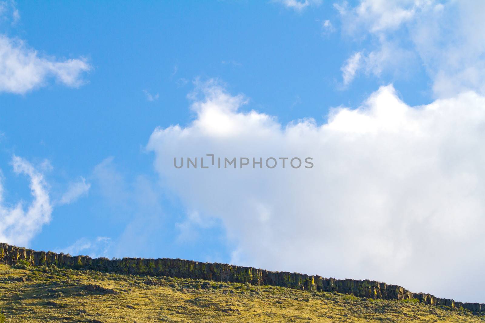 The canyon wall of the Deschutes River canyon in eastern Oregon creates this visual abstract background image.