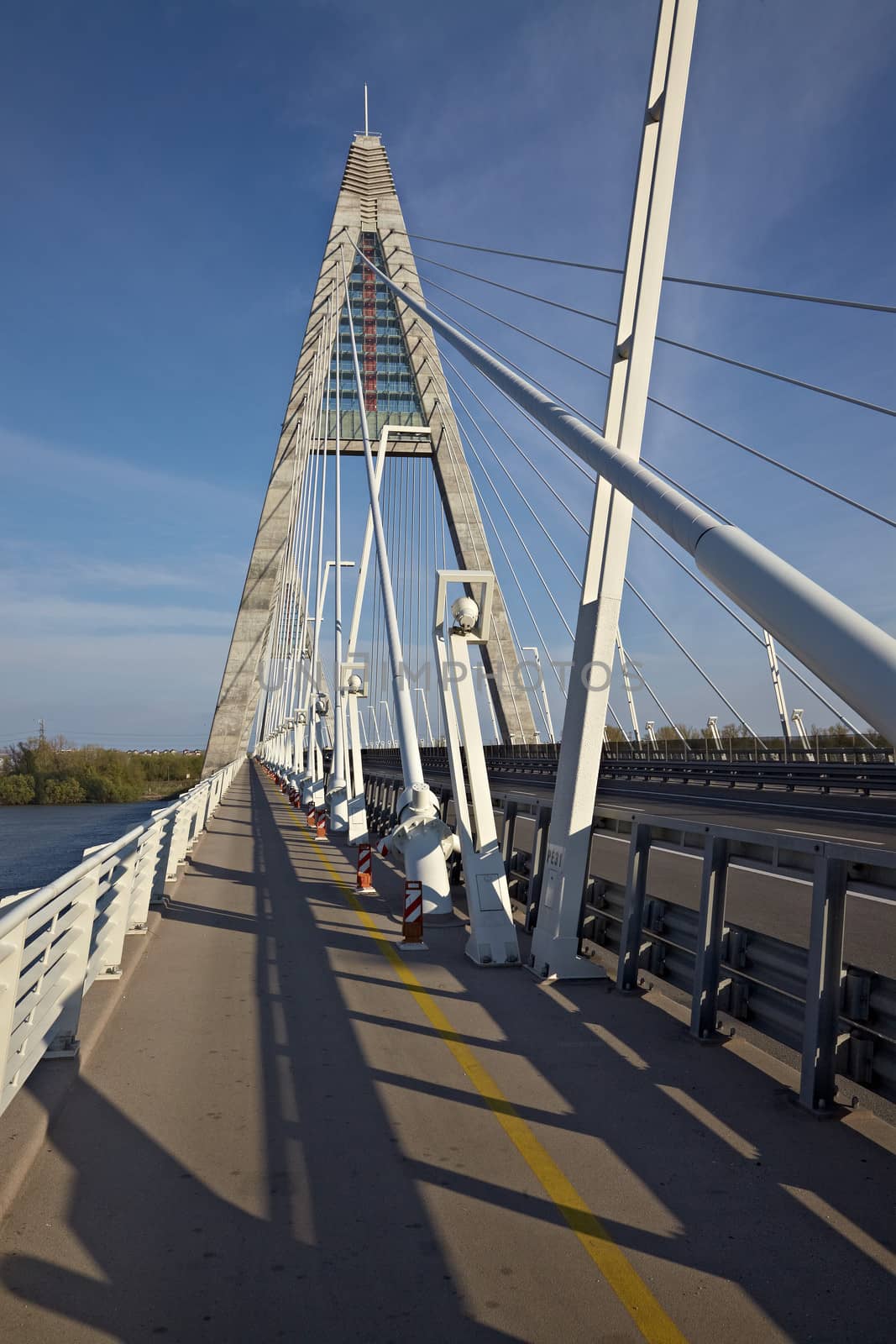 Highway bridge over a river